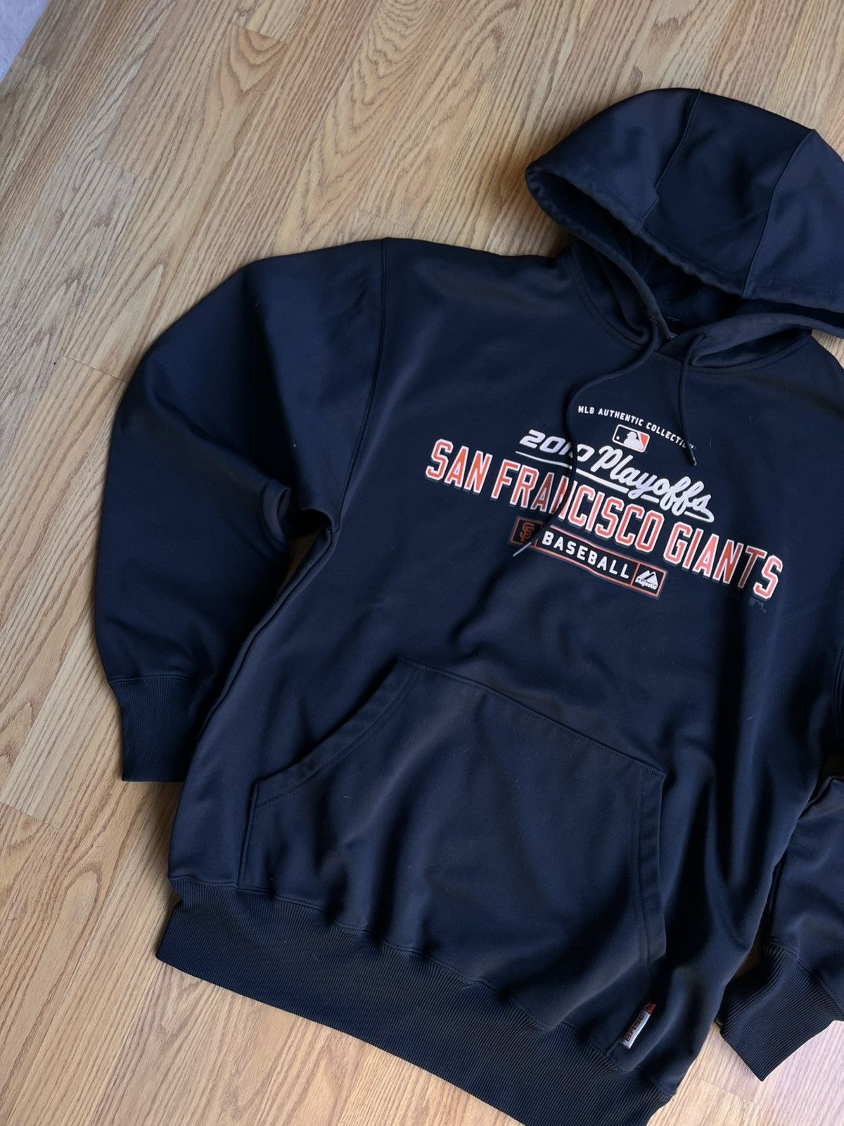 Majestic 2010 Majestic Authentic SF Giants Playoffs Black Hoodie Size US M / EU 48-50 / 2 - 2 Thumbnail