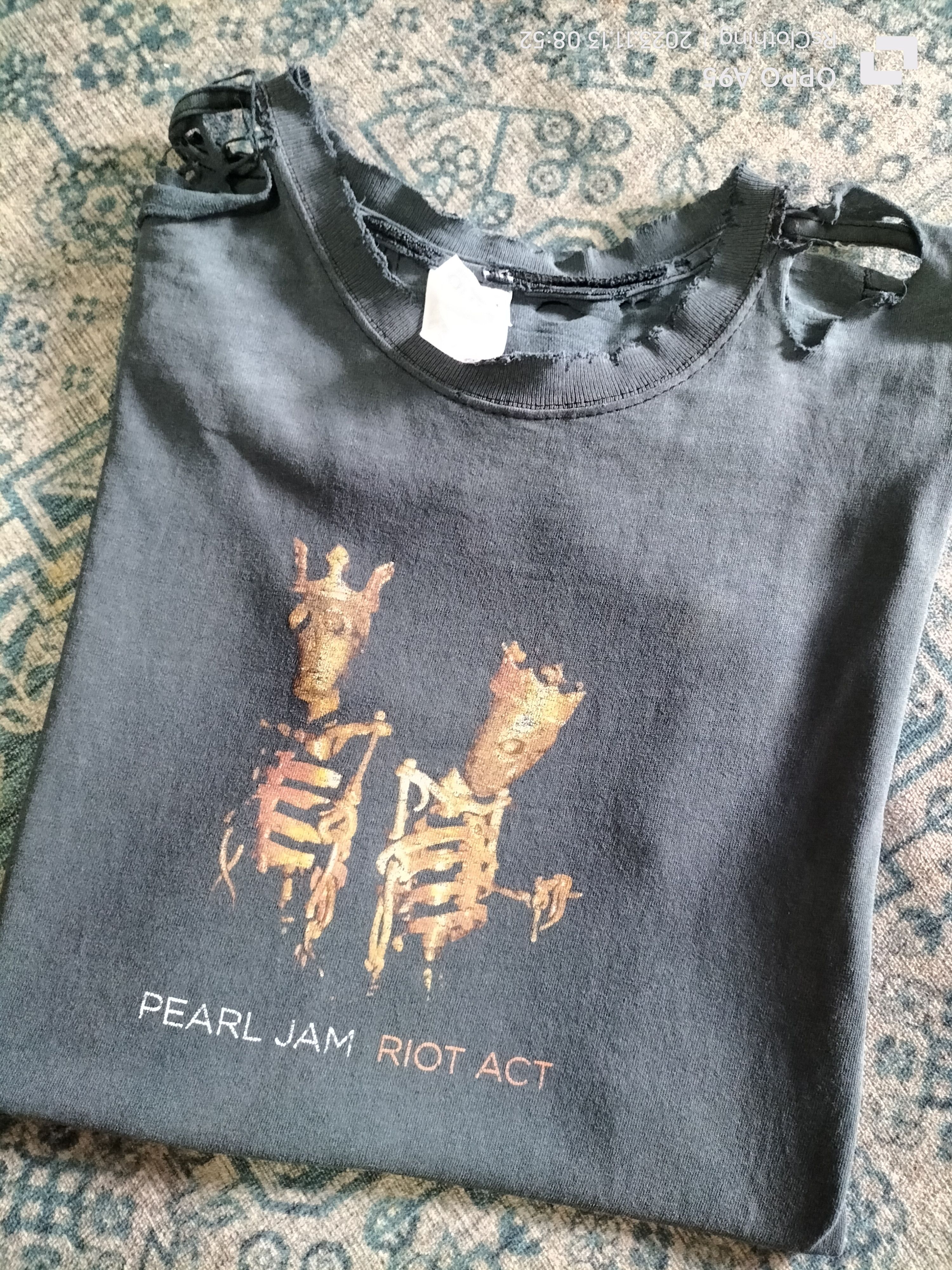 PEARL JAM Tシャツ RIOT ACT ANVIL XL 【公式通販】