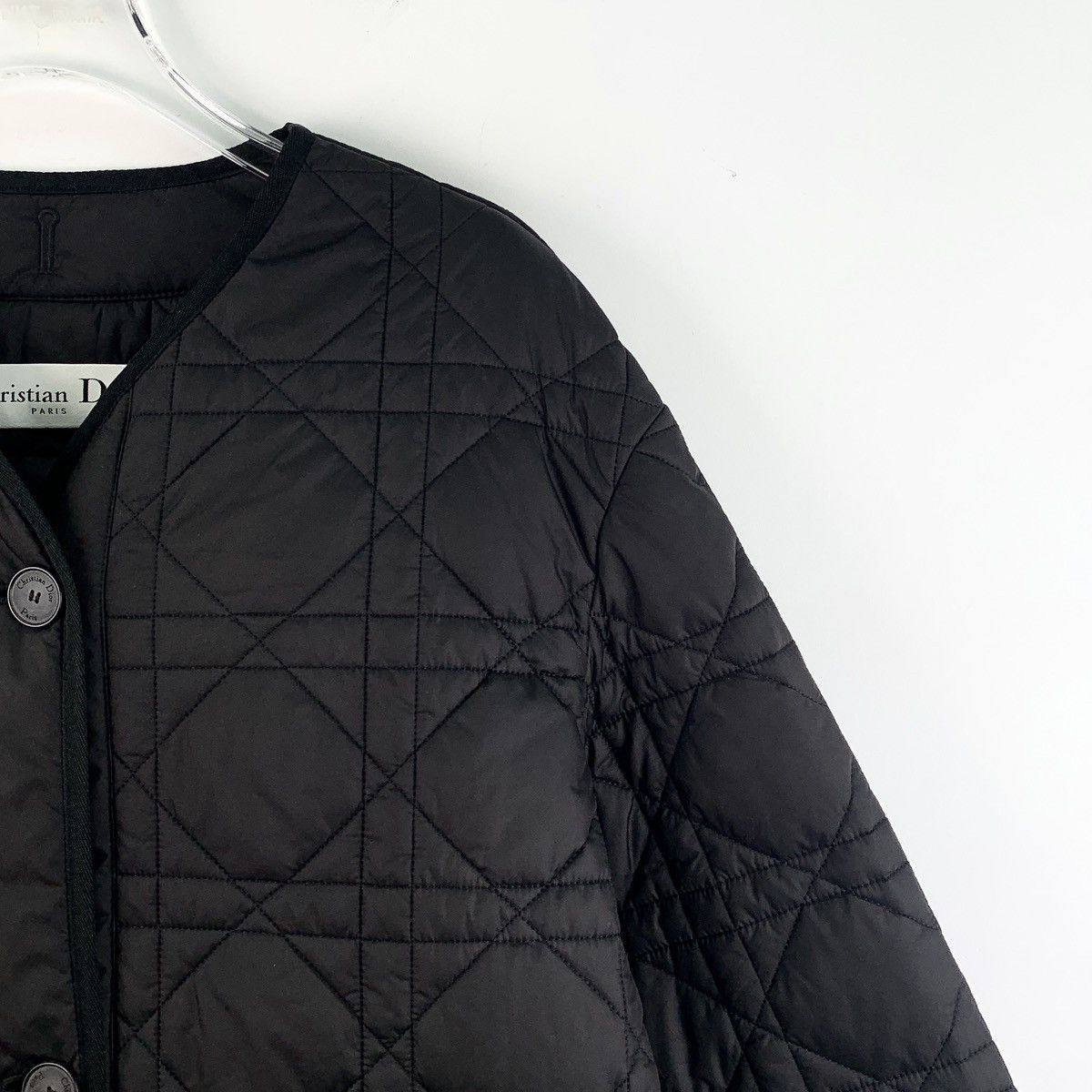 Dior Dior Black Vine Check Single Breasted Cotton Coat Jacket Size S / US 4 / IT 40 - 3 Thumbnail