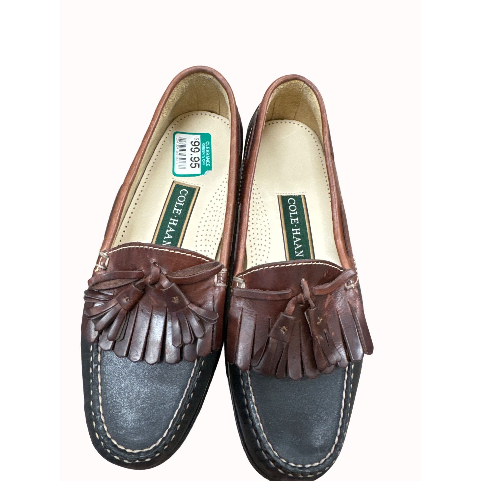 Cole Haan Cole Haan men’s brown leather tassel slip on loafer shoes 9D Size US 9 / EU 42 - 8 Thumbnail