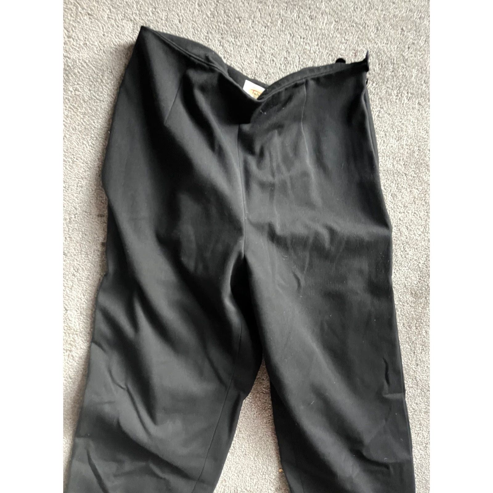 Talbots Talbots Pants Womens Size 8 Straight Leg Black Career Side Zip Stretch Regular Inseam 30 in | Dress Pants Womens Talbots Black Stretch Size 34" / US 12 / IT 48 - 2 Thumbnail