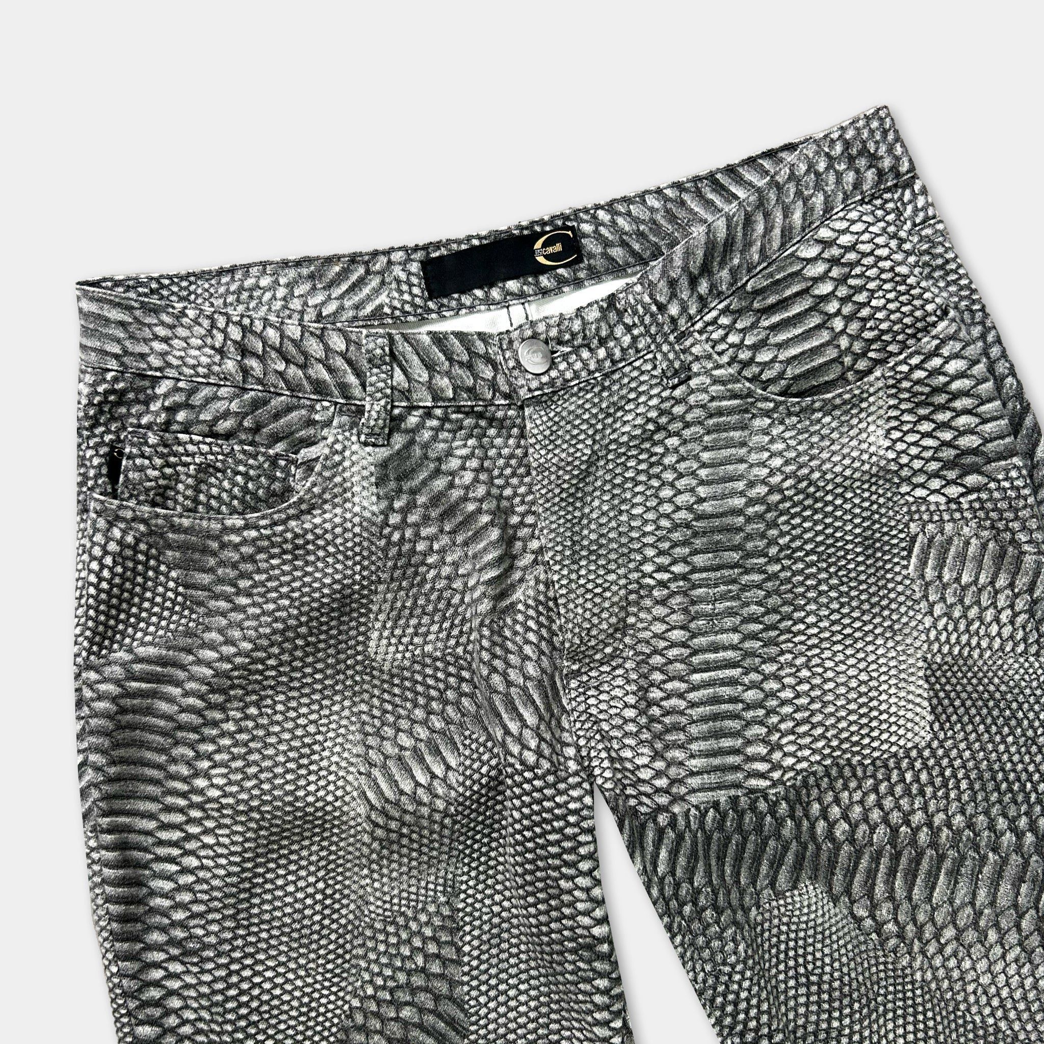 Just Cavalli Just Cavalli Snake Print Blue White Denim Jeans Size US 28 / EU 44 - 2 Thumbnail