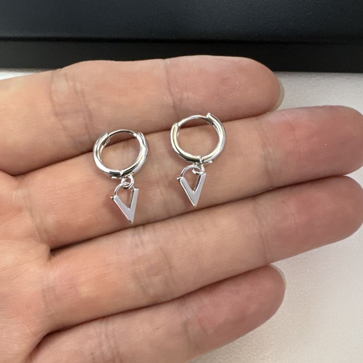 Other Geometric Triangle Dangle Drop Earrings for Men Women Size ONE SIZE - 4 Thumbnail
