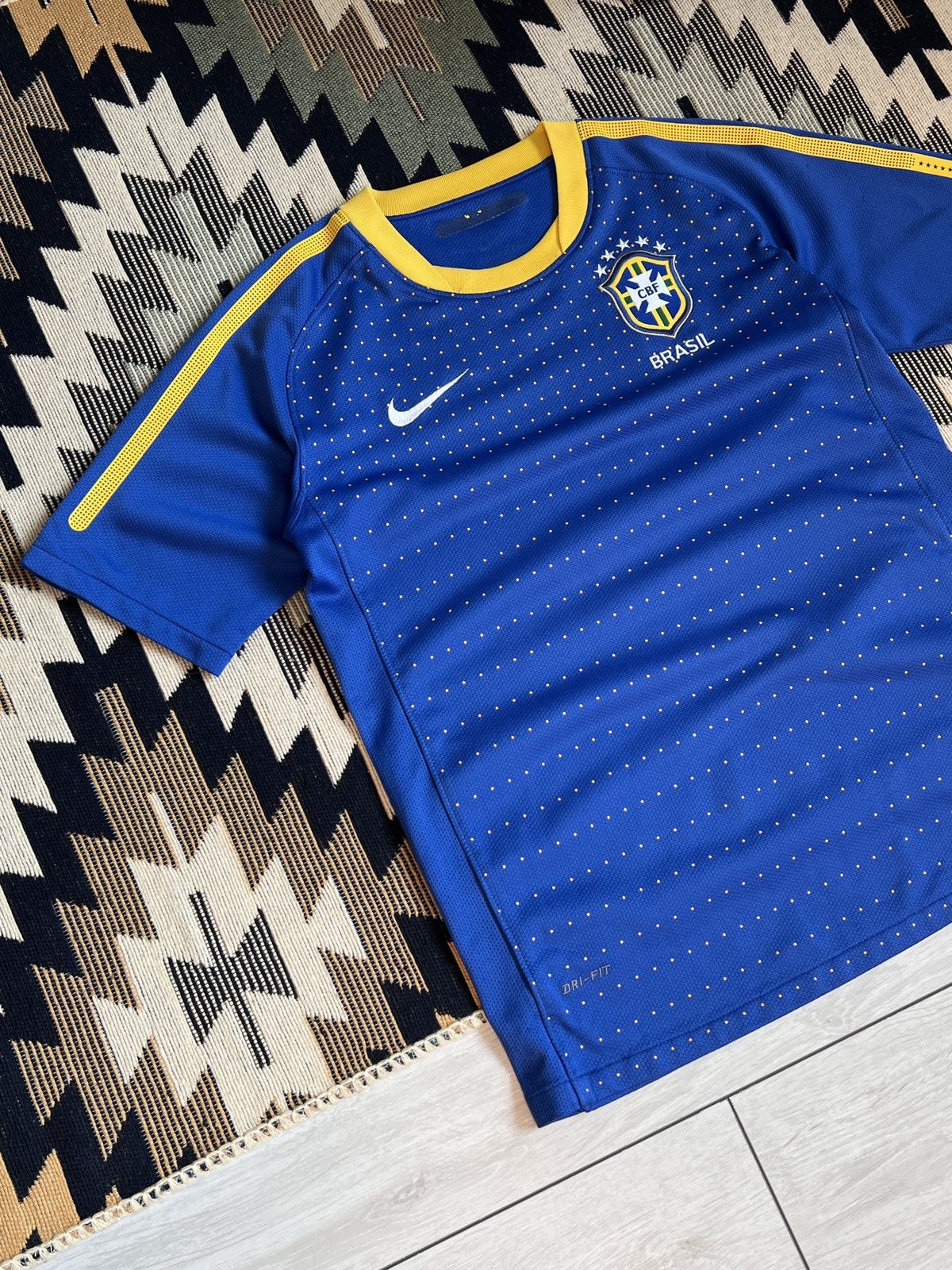 Nike Nike Brazil Blokecore Soccer Jersey Size US XS / EU 42 / 0 - 2 Thumbnail