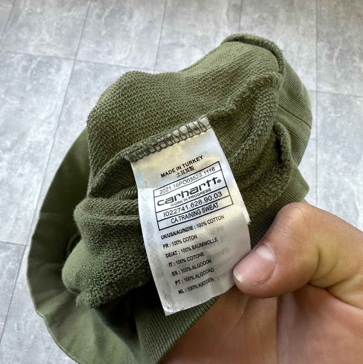 Other Carhartt Wip Army Training Sweatshirt Size US XS / EU 42 / 0 - 8 Thumbnail