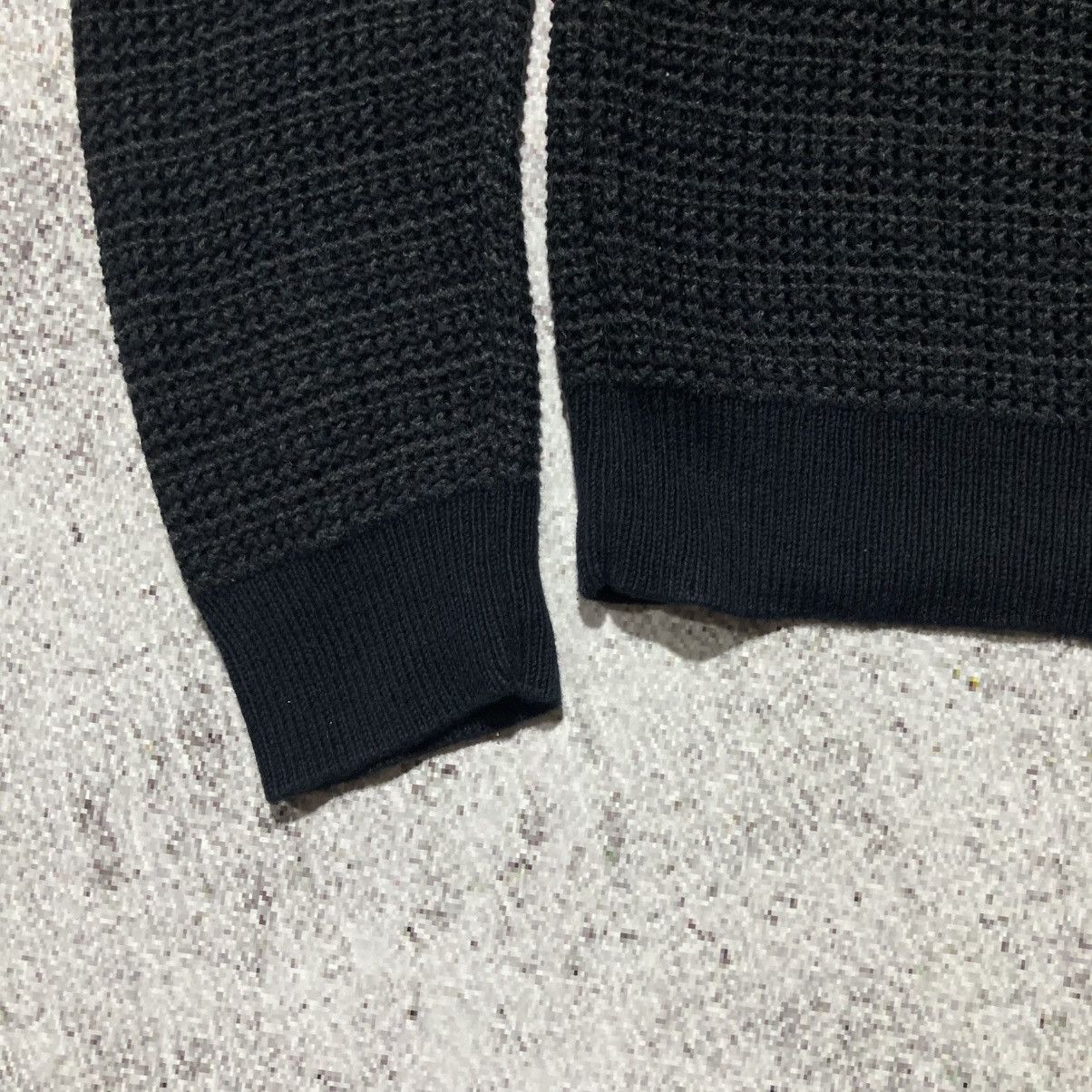 A.P.C. A.P.C. Semi-Sheer Transparency Knit Sweatshirt Charcoal Size US M / EU 48-50 / 2 - 8 Thumbnail