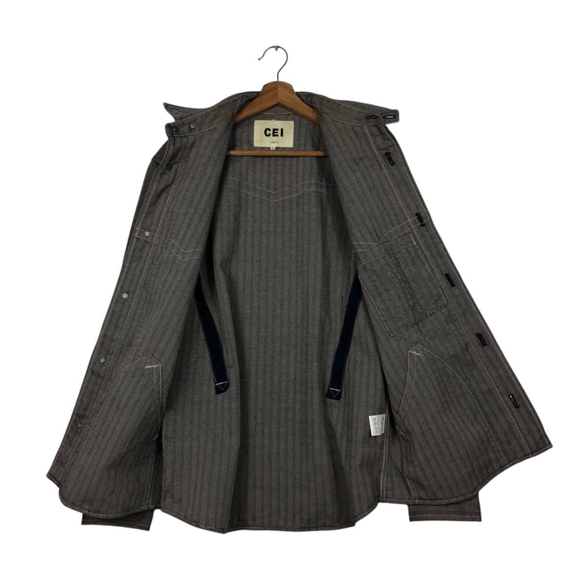 Beams Plus Vintage Wool Herringbone Biker Jacket Cei Beams Issey Miyake Size US L / EU 52-54 / 3 - 14 Thumbnail