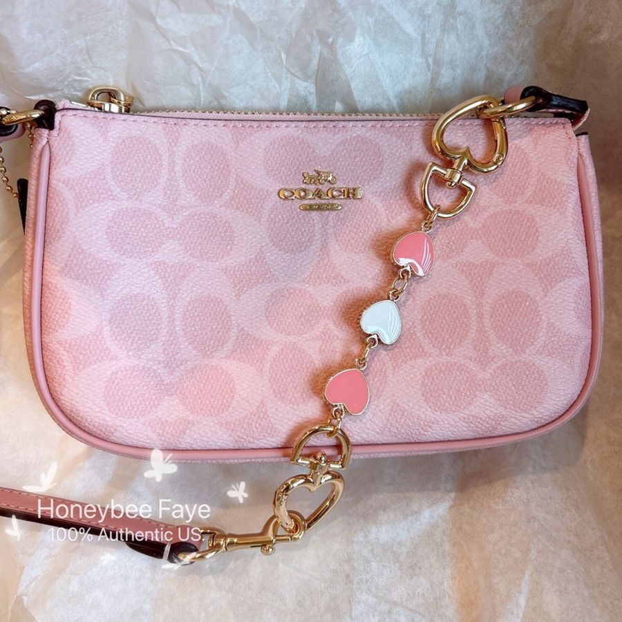 Coach NWT Coach Nolita 19 CW426 Powder pink plus extended chain Size ONE SIZE - 2 Thumbnail