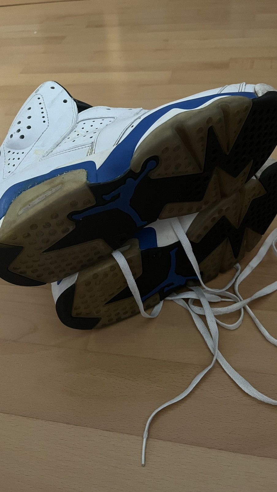 Jordan Brand Nike Air Jordan 6 Sport Blue White Black Size US 8 / EU 41 - 6 Thumbnail