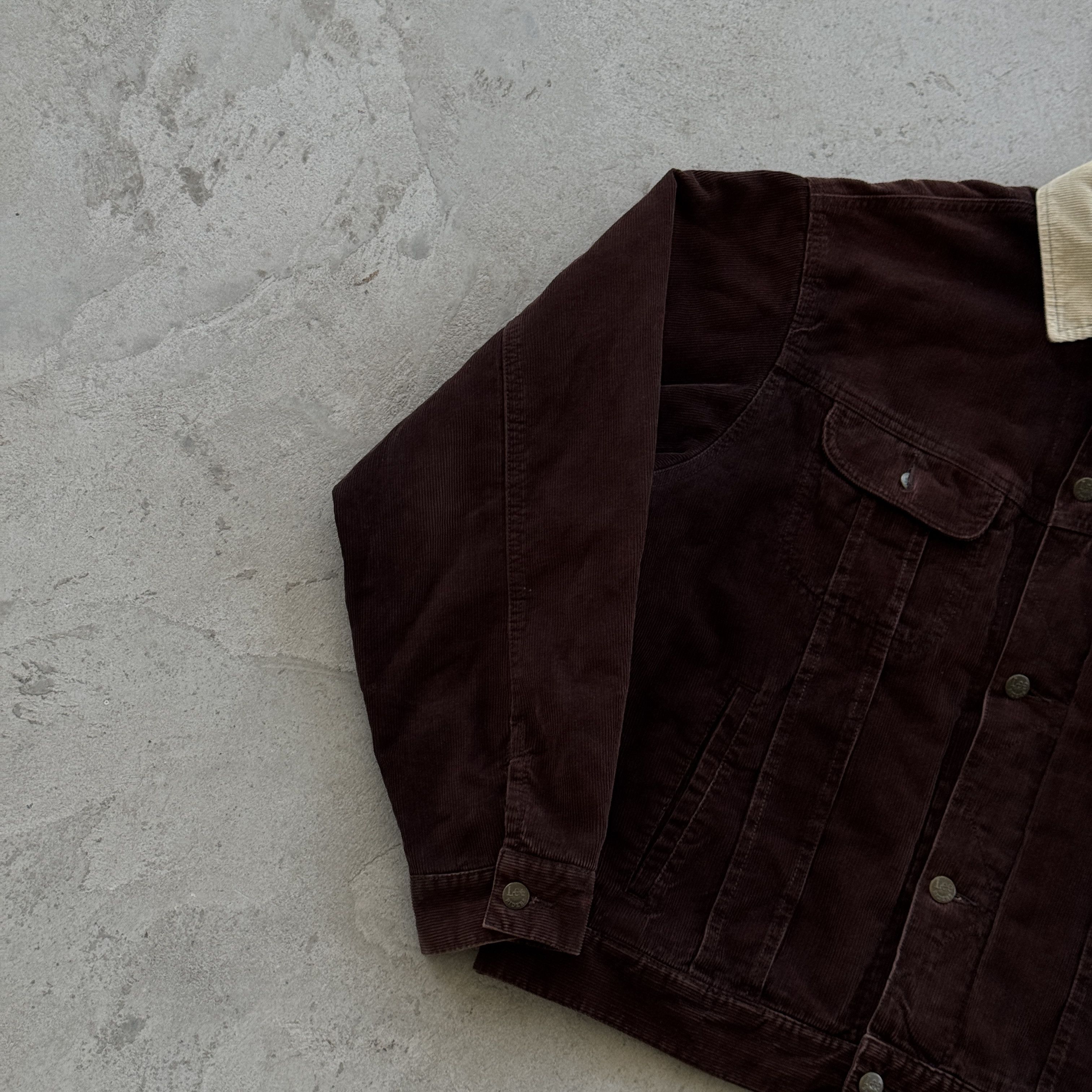 Lee Vintage Lee Sanforized Brown Corduroy Trucker Jacket L Size US L / EU 52-54 / 3 - 3 Thumbnail
