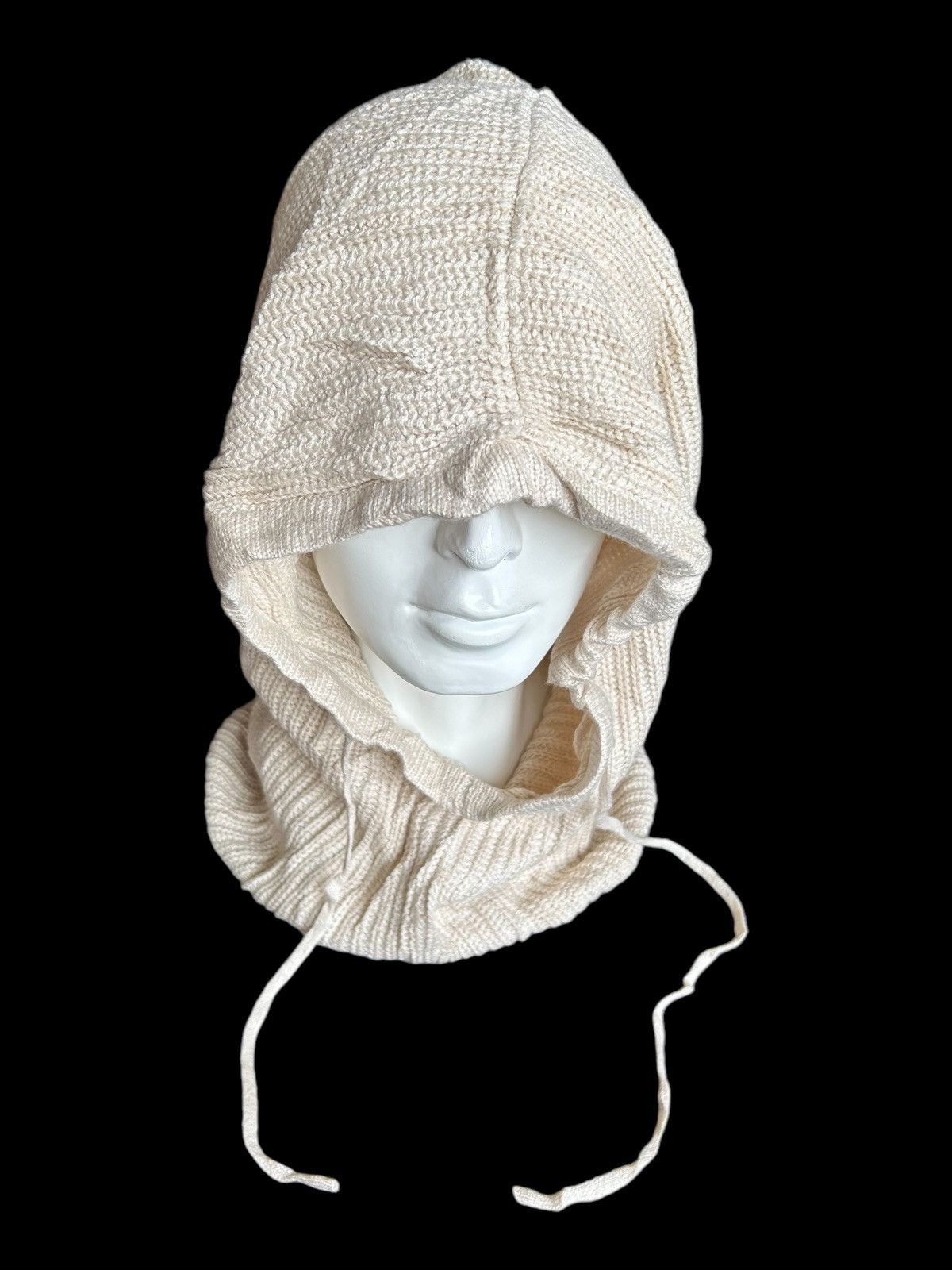 Japanese Brand × Kapital × Vintage Balaclava Masked Japanese Style knitt big Beanie Hats Rare🎌☠️ Size ONE SIZE - 2 Thumbnail