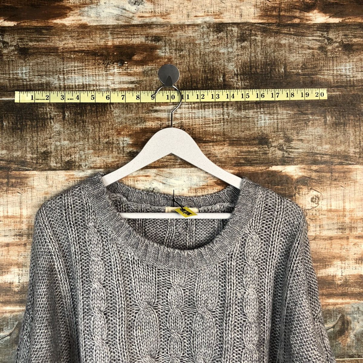 Homespun Knitwear × LOWRYS FARM Lowyrs Farm Grey cable aran isle Knitwear vintage #A1718 Size US M / EU 48-50 / 2 - 4 Thumbnail
