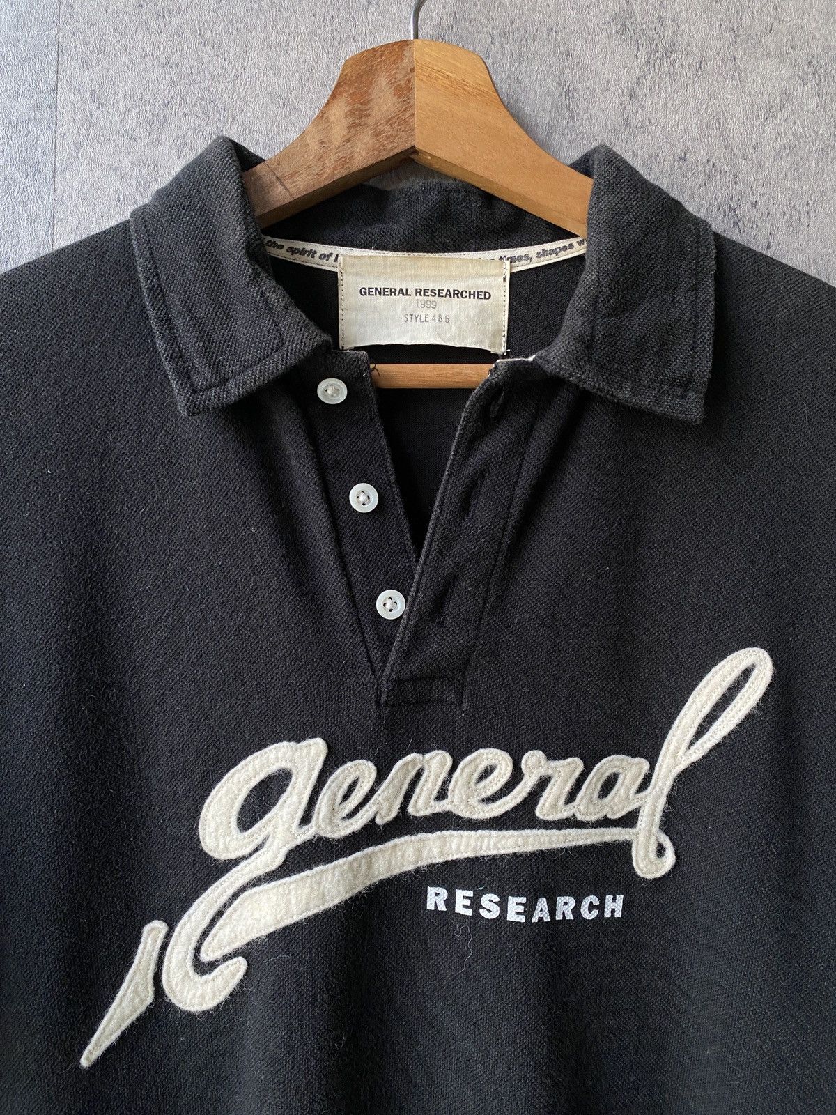 General Research 1999 General Researched Black Faded Deconstructed Shirt Size US S / EU 44-46 / 1 - 4 Thumbnail
