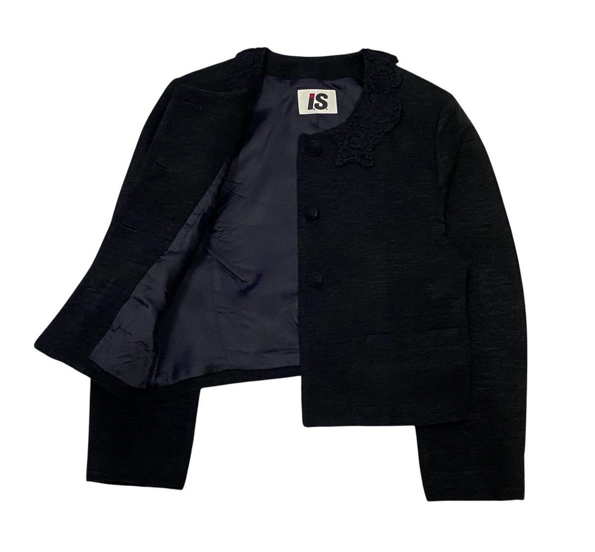 Issey Miyake Vintage Issey Miyake Petite Floral Knit Jacket Size M / US 6-8 / IT 42-44 - 1 Thumbnail