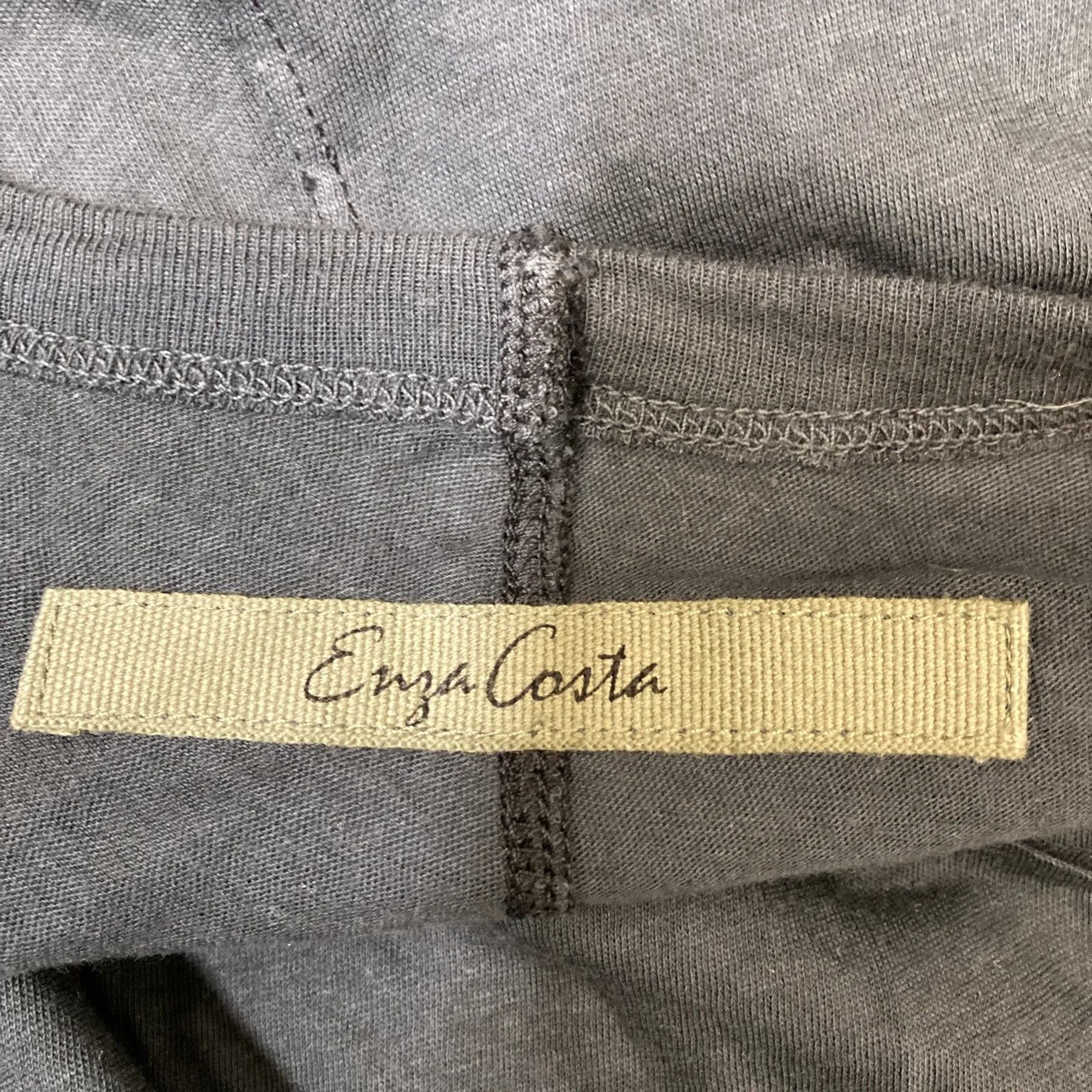 Enza Costa Pima Cotton Deep Scoop Tee Size S / US 4 / IT 40 - 4 Thumbnail