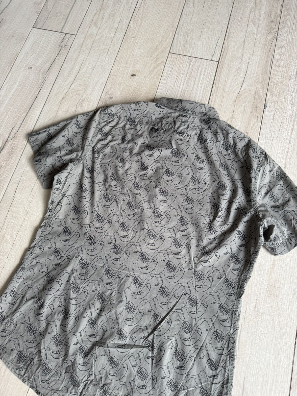 Prada Prada Avant Garde All Over Printed Shortsleeve Shirt Size US M / EU 48-50 / 2 - 5 Thumbnail