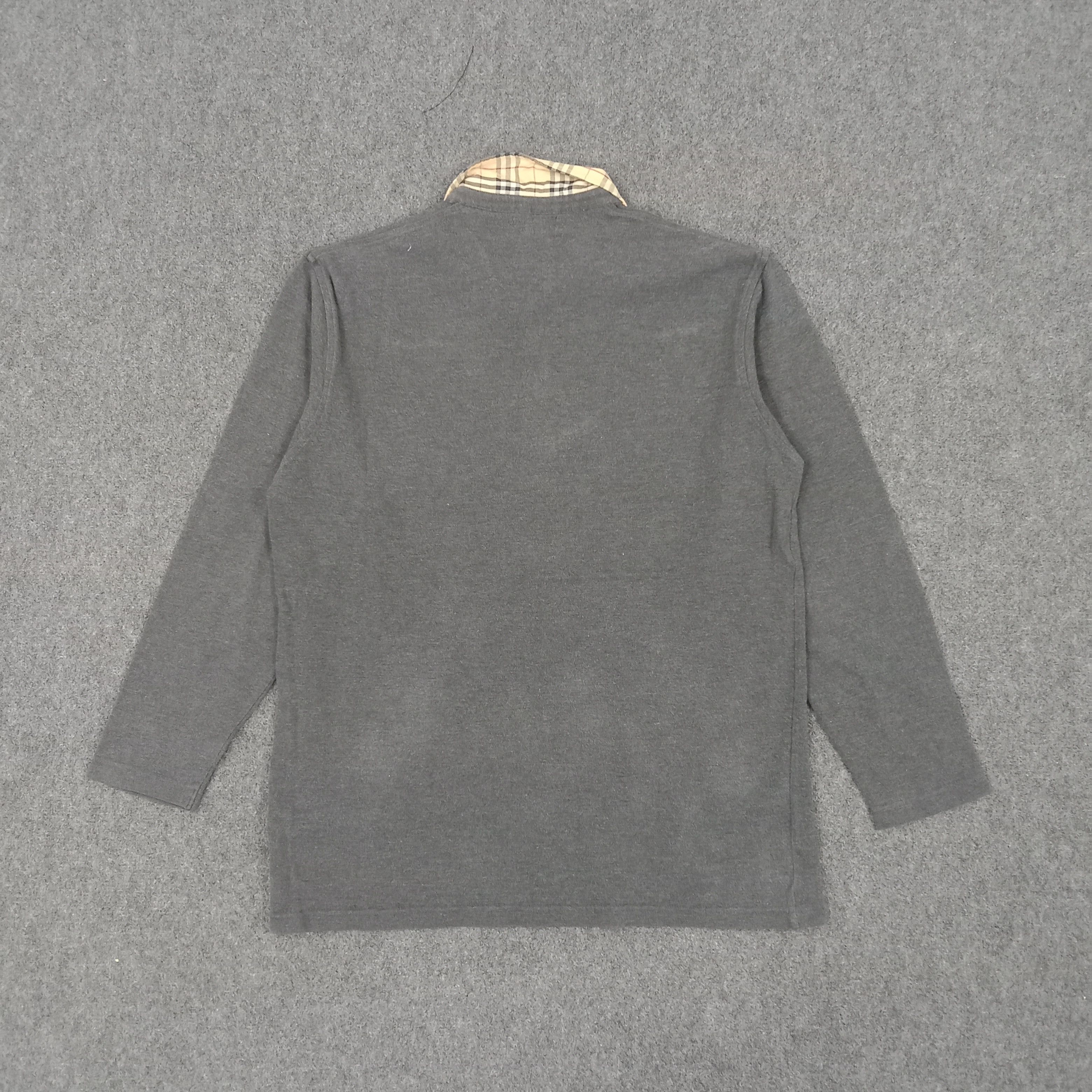 Burberry × Vintage Burberry London Nova Check Designer Polo Shirt Size US L / EU 52-54 / 3 - 5 Thumbnail