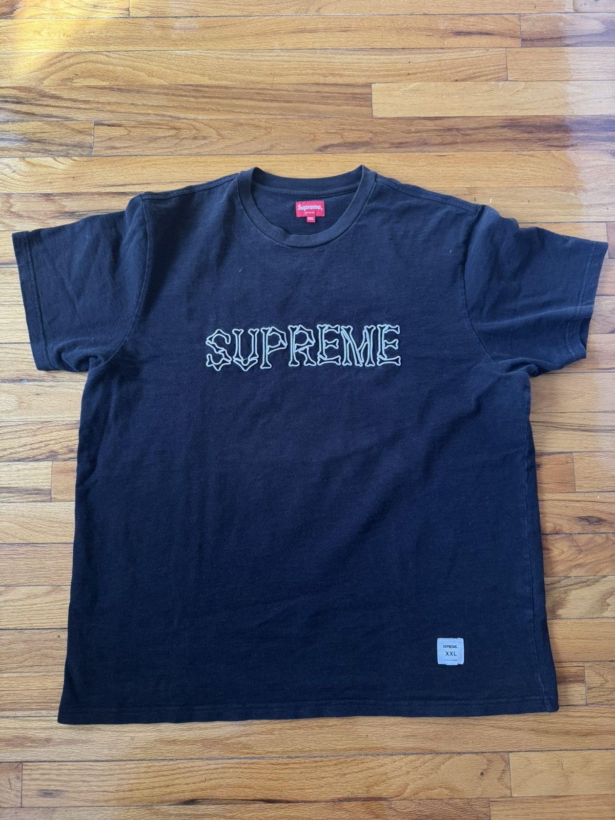 Supreme Bones Black T-shirt Size deals XL