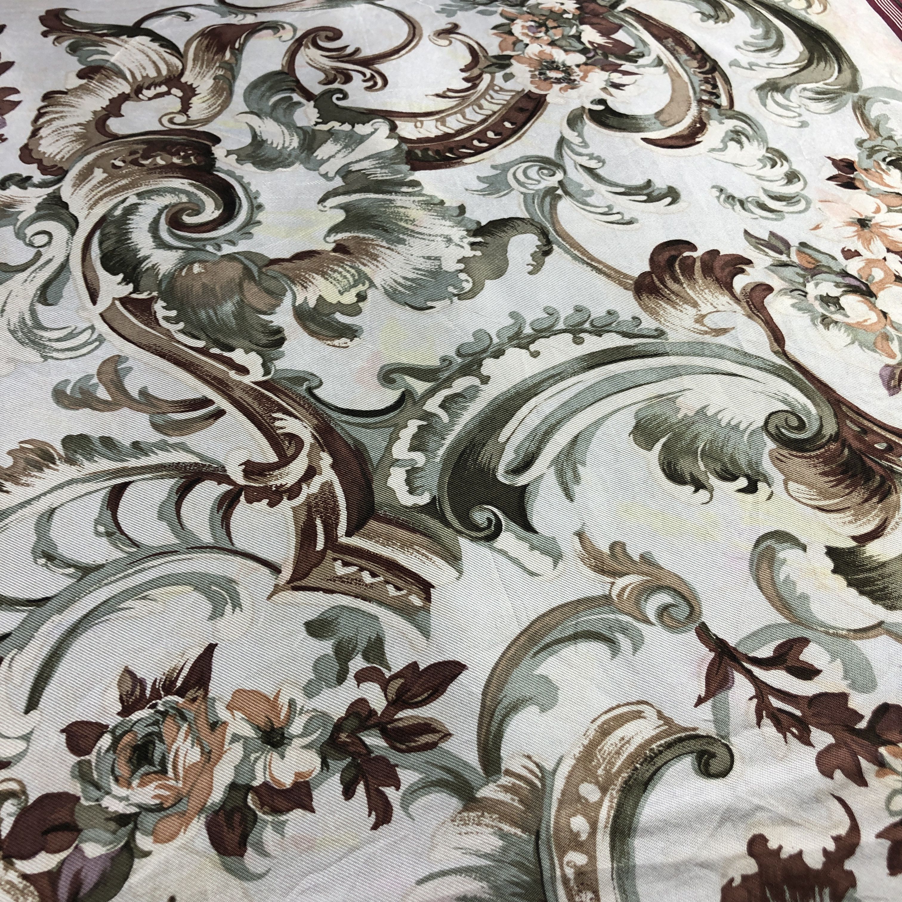 Stefano Ricci Stefano Ricci Floral Hand Rolled Silk Scarf M1179 Size ONE SIZE - 10 Thumbnail