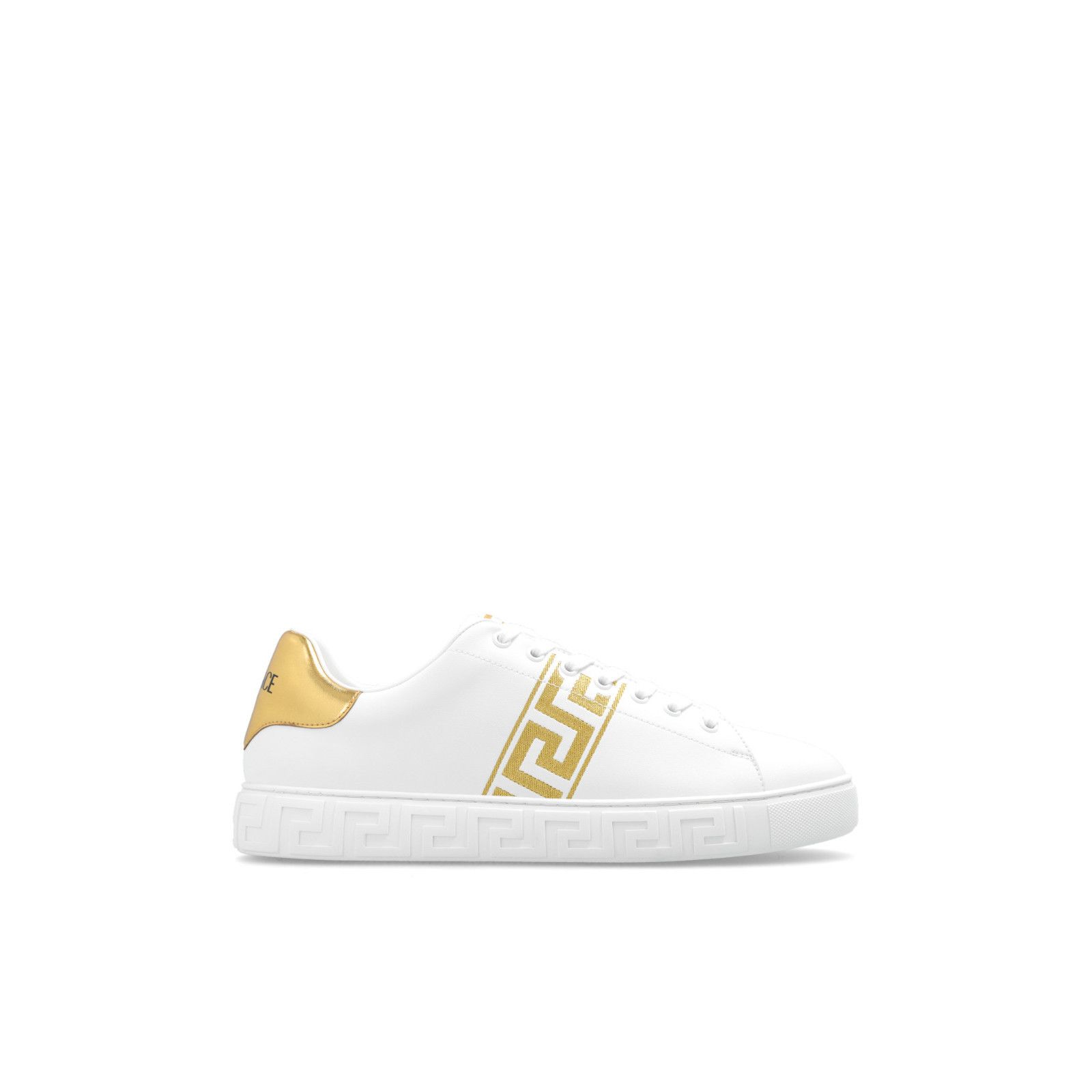 VERSACE 'Greca' White Sneakers New And Authentic (Men's size