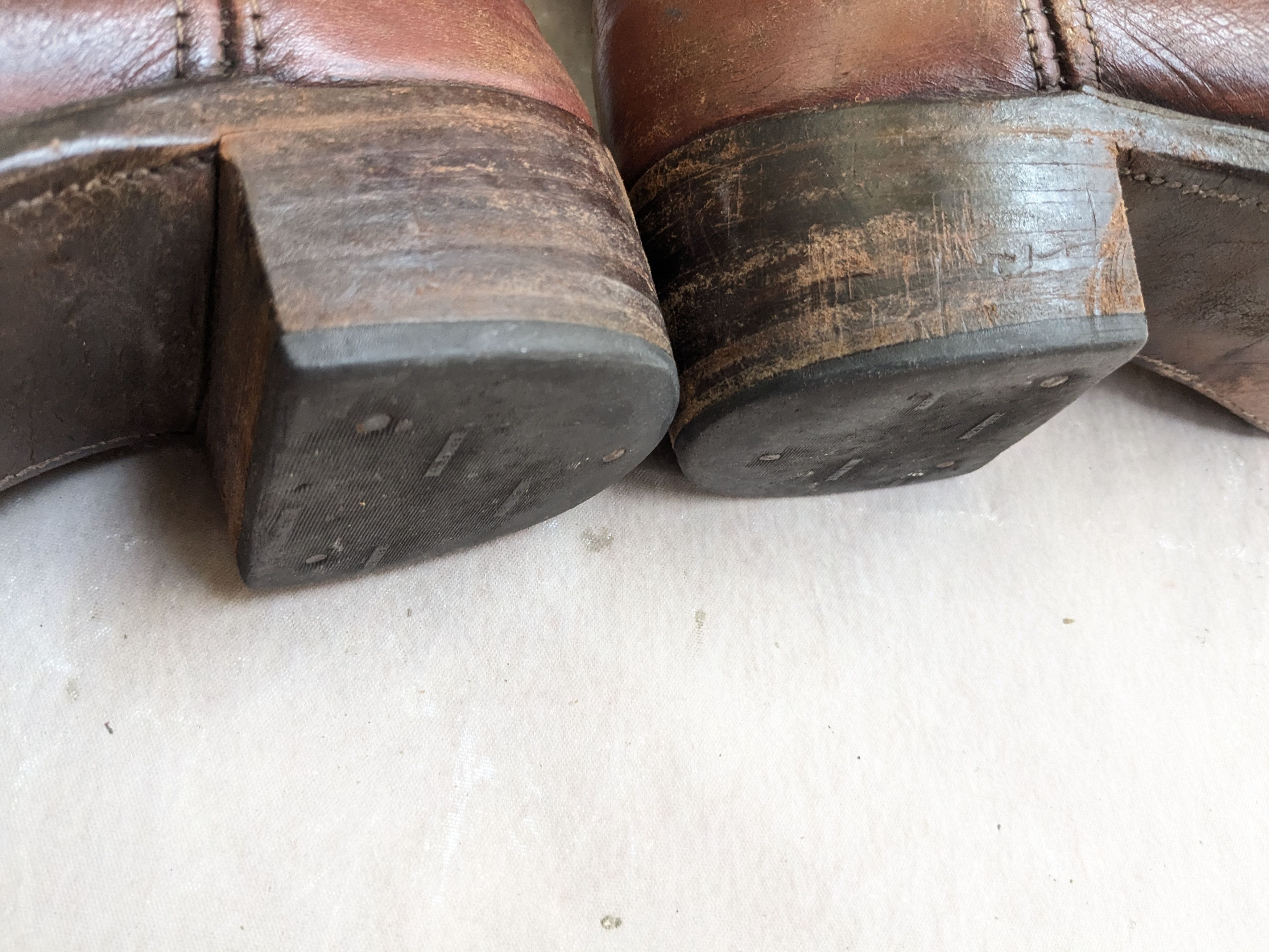 Frye Frye Campus Boots Brown Leather 9.5 M Motorcycle Biker Size US 9.5 / EU 42-43 - 16 Thumbnail