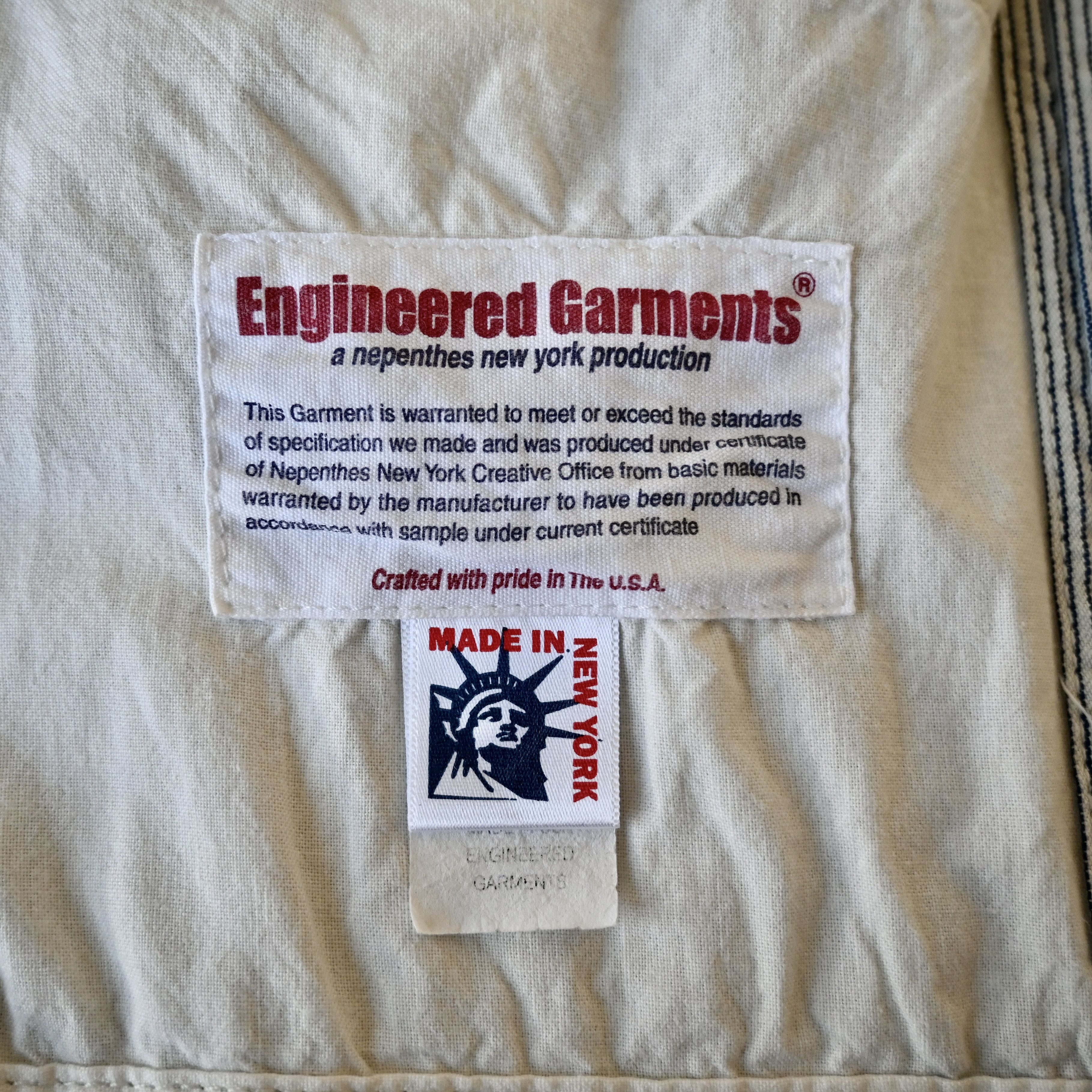 Engineered Garments VTG 2000s Engineered Garments hickory twill "Shop Coat" Size US S / EU 44-46 / 1 - 14 Thumbnail