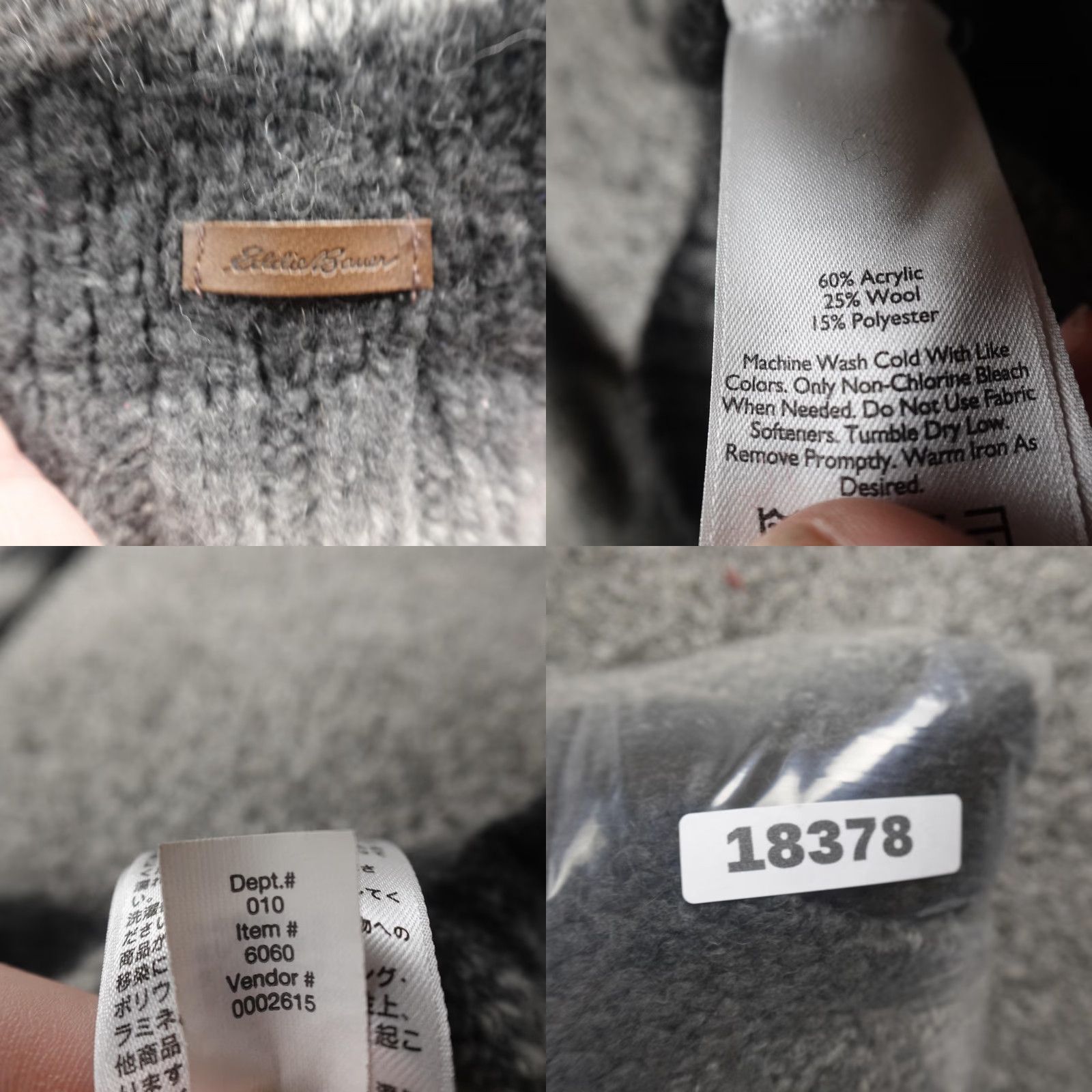 Eddie Bauer Eddie Bauer Sweater Cardigan Womens XS Gray Ombre Open Front Knit Wool Blend Long Sleeve Pockets Logo Size XS / US 0-2 / IT 36-38 - 8 Thumbnail