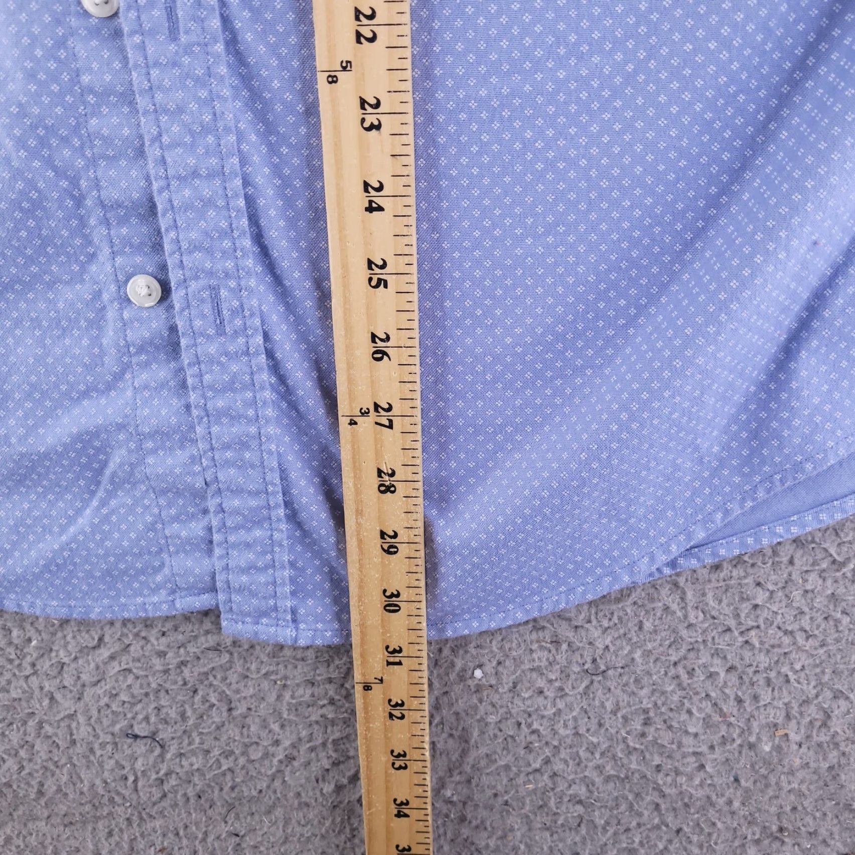 Abercrombie & Fitch VINTAGE Abercrombie Shirt Mens XL Blue Oxford Long Sleeve Button Micro Print Cotton Size US XL / EU 56 / 4 - 7 Thumbnail