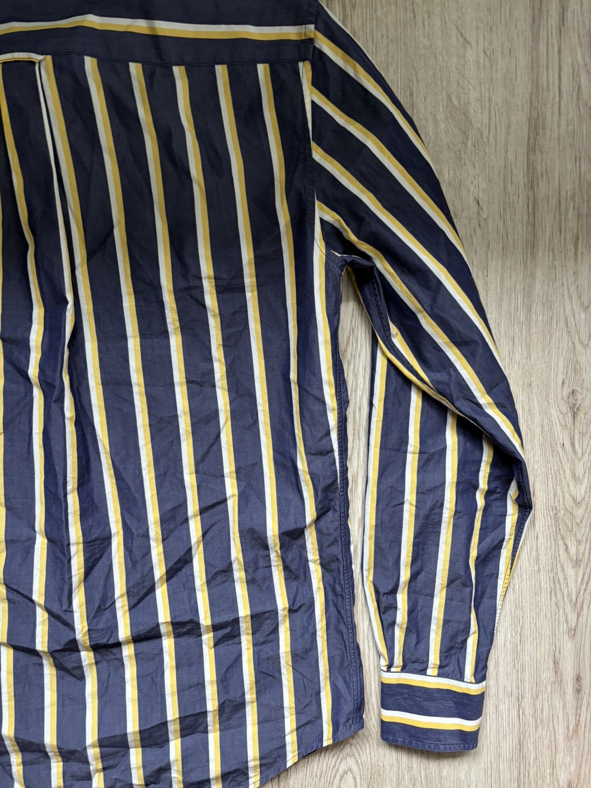 Maison Kitsune Maison Kitsuné Men’s Striped Shirt Size 38 Cotton Fox Logo Size US S / EU 44-46 / 1 - 19 Thumbnail