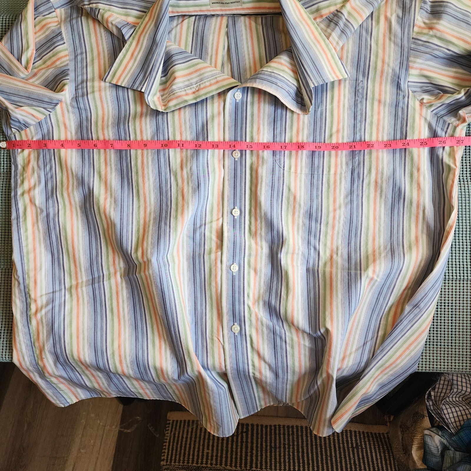 L.L. Bean LL Bean Men's XL Regular Multicolor Striped Button-Up Shirt Size US XL / EU 56 / 4 - 5 Thumbnail