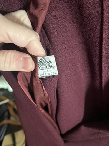 Jones New York Jones New York Women's Blazer - Elegant Maroon Wool Jacket Size M / US 6-8 / IT 42-44 - 3 Thumbnail