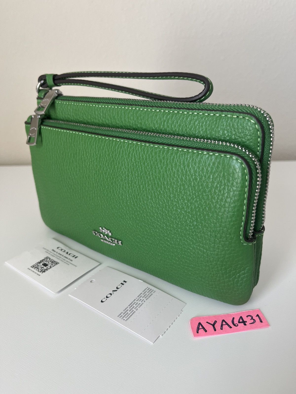 Coach Coach Large Double Zip Wristlet Size ONE SIZE - 1 Thumbnail