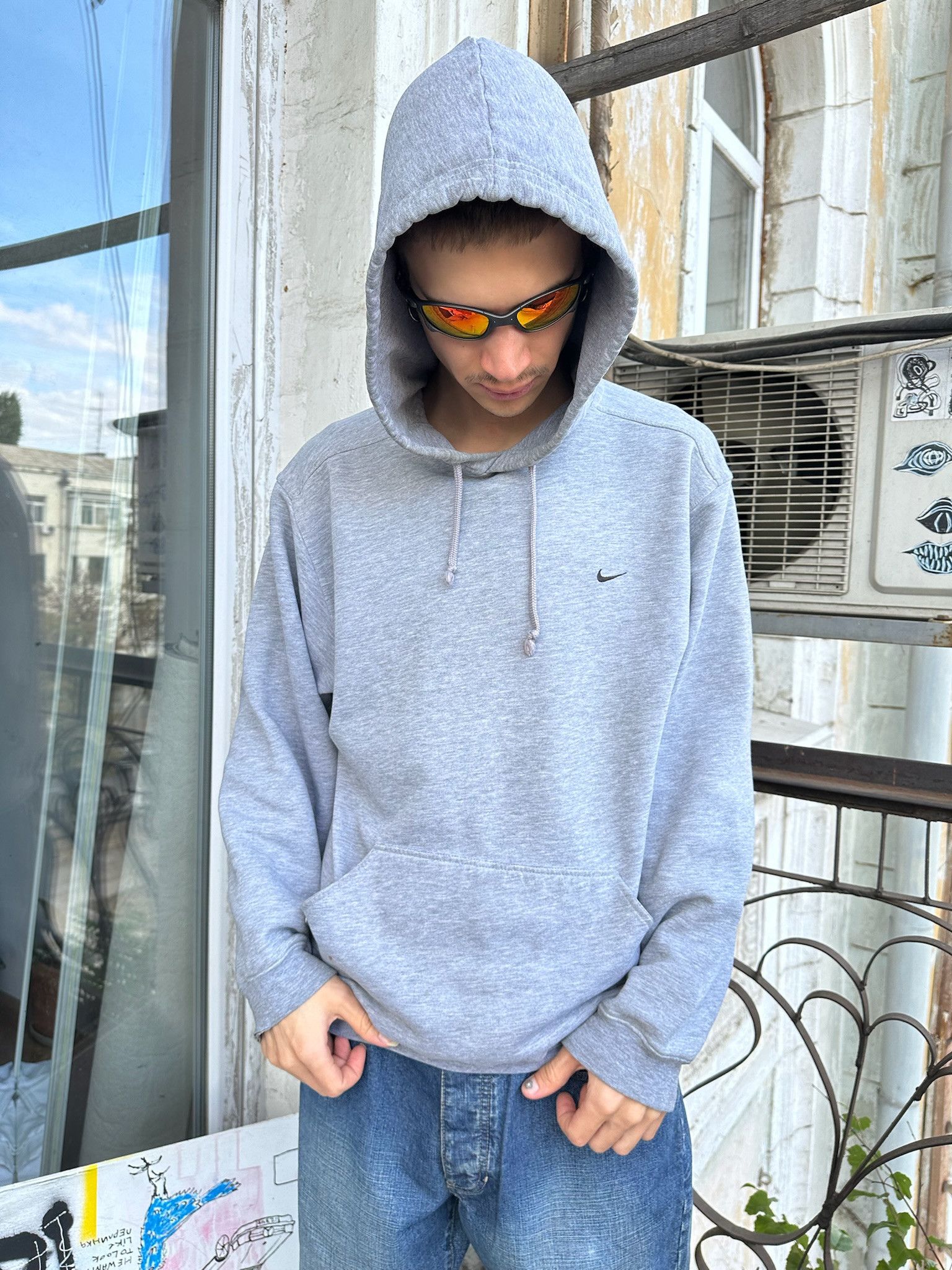 Nike NIKE hoodie Y2K Boxy Distressed Embroidery SWOOSH Size US M / EU 48-50 / 2 - 2 Thumbnail