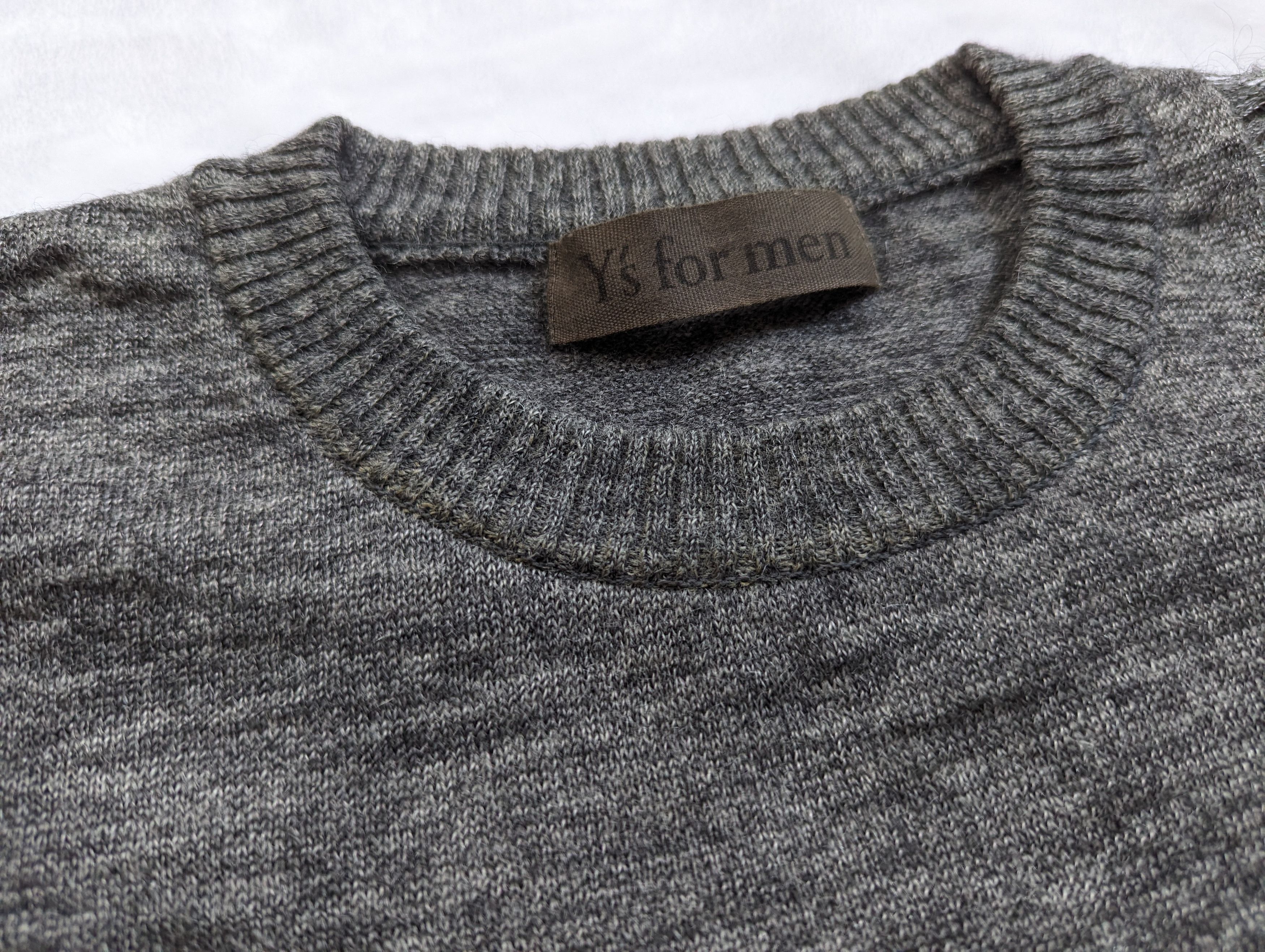 Yohji Yamamoto Distressed Grunge Mohair Blend Grey Knit Sweater 3