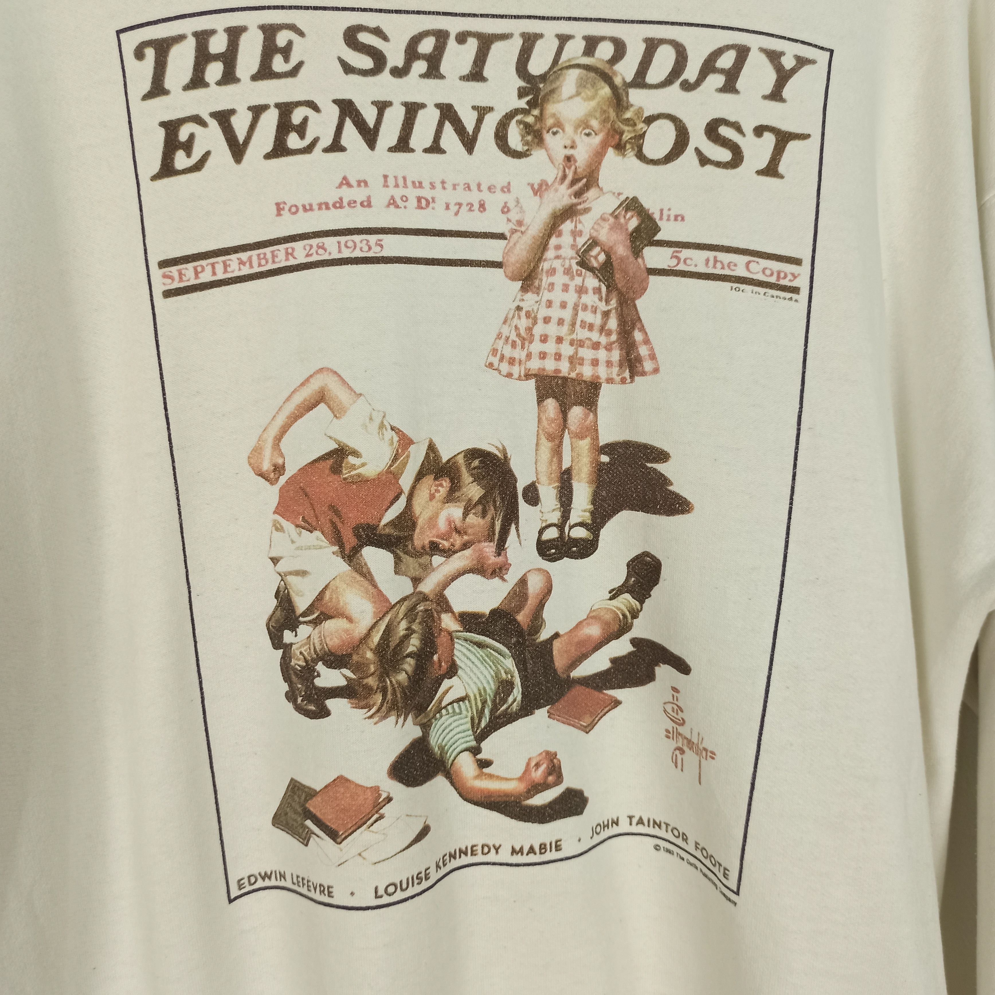 Arts & Science Vintage 90s The Saturday Evening POST sweatshirt Size US L / EU 52-54 / 3 - 2 Thumbnail