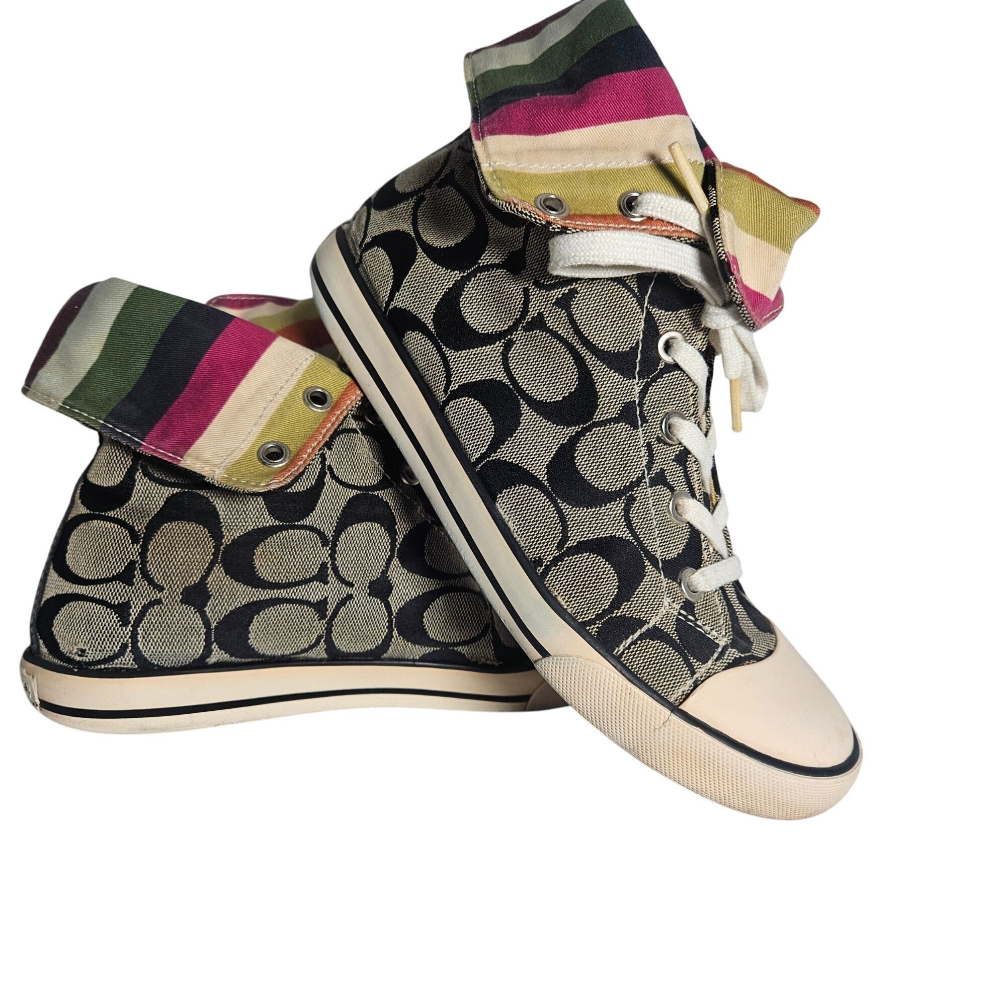 Coach Coach Women’s Bonney High-Top Sneaker Canvas 7 Retro Y2K Size US 7 / IT 37 - 8 Thumbnail