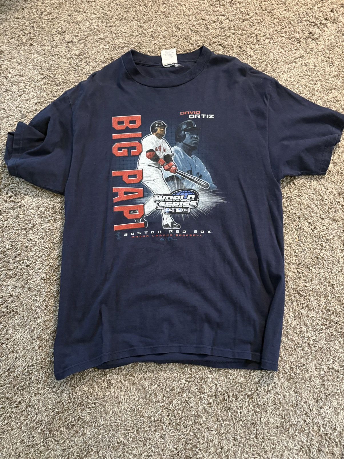 MLB 2004 David Ortiz Big Papi World Series t-shirt #RedSox Size US L / EU 52-54 / 3 - 1 Thumbnail