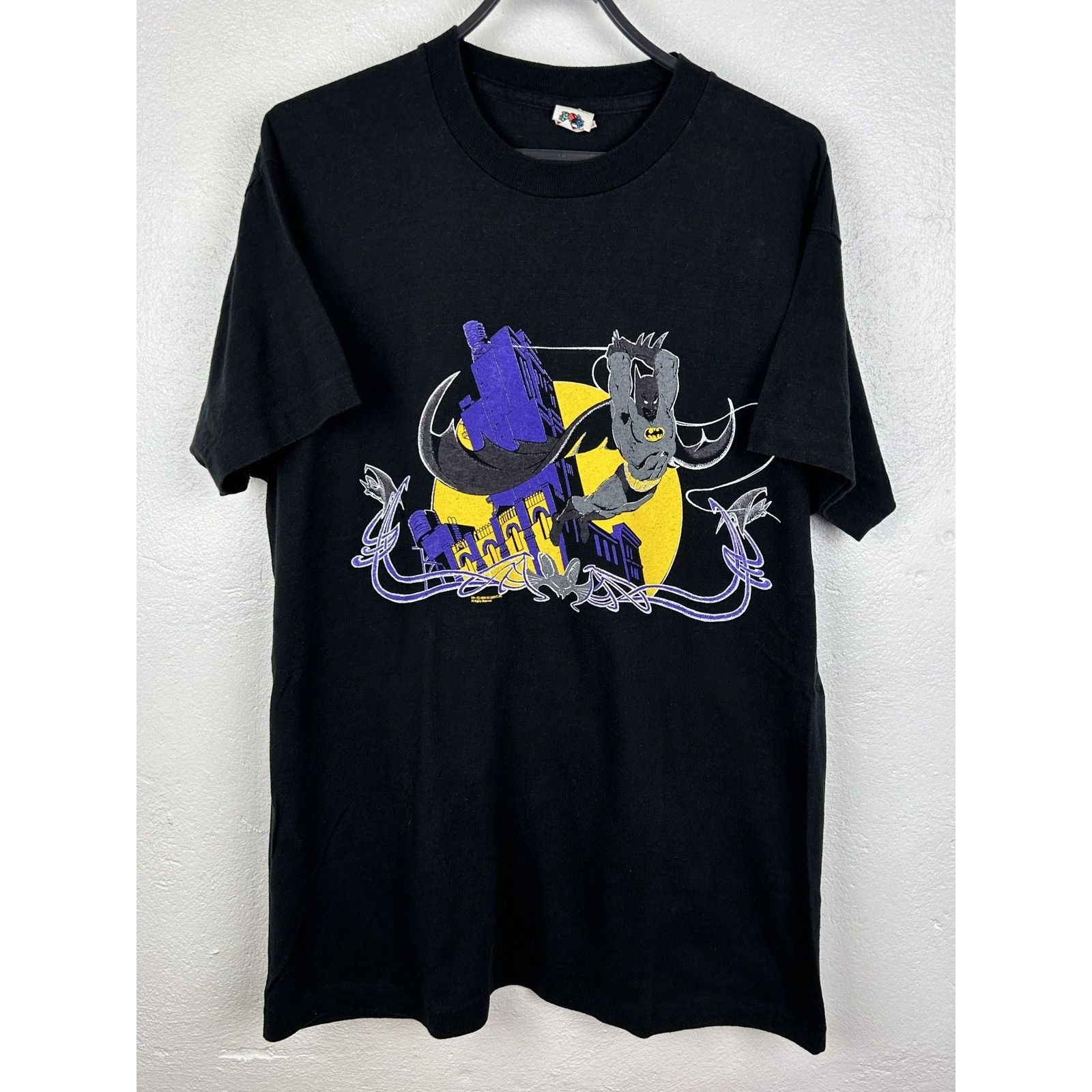 DC Comics 80s Vintage Batman 1989 DC Comics Single Stitch Rare T-Shirt Size US XL / EU 56 / 4 - 1 Thumbnail