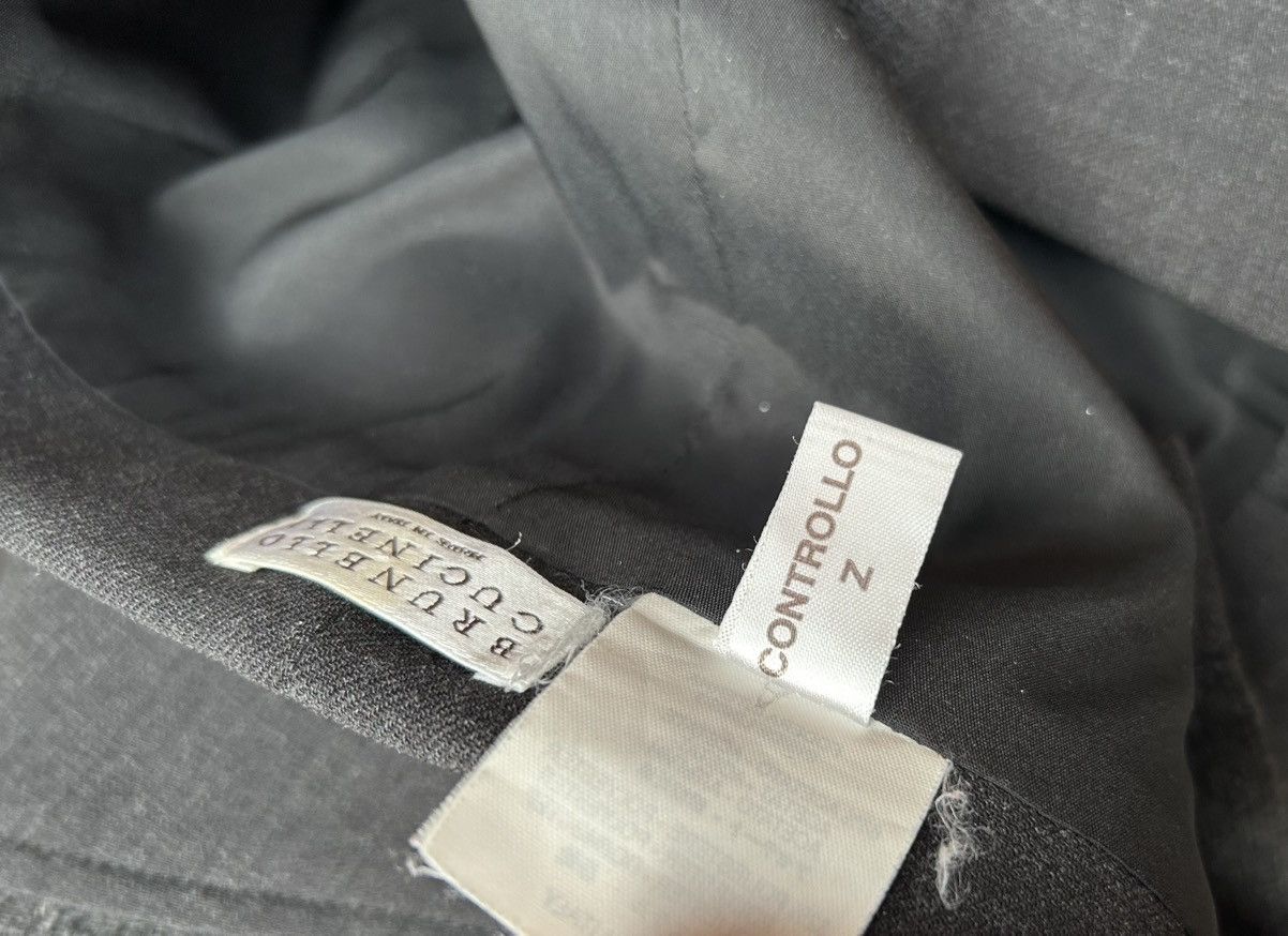 Brunello Cucinelli Brunello Cucinelli Pencil Skirt Charcoal Wool Cashmere Blend Size 32" / US 10 / IT 46 - 6 Thumbnail