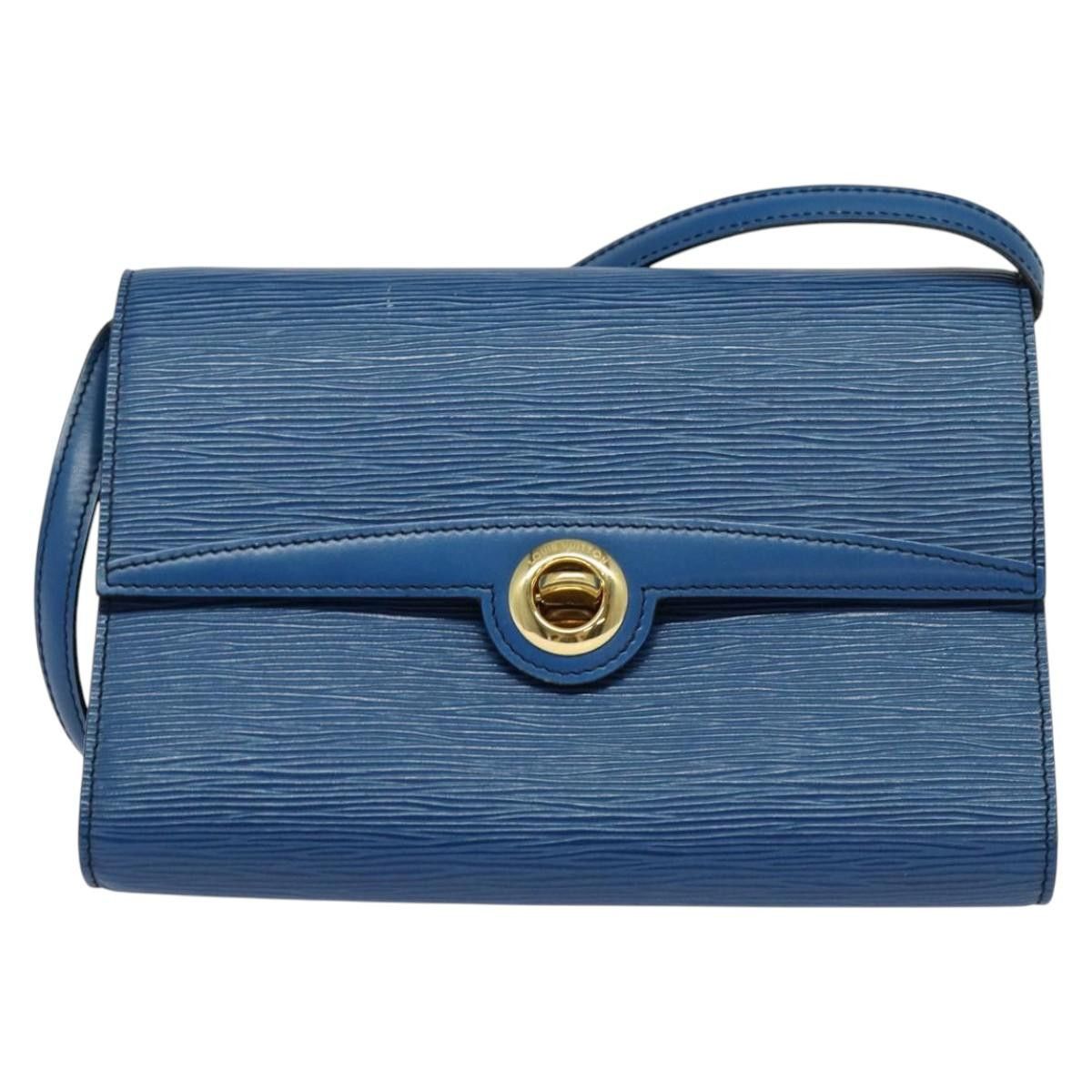 Louis Vuitton LOUIS VUITTON Epi Pochette Arche Shoulder Bag Blue M52575 Size ONE SIZE - 2 Thumbnail