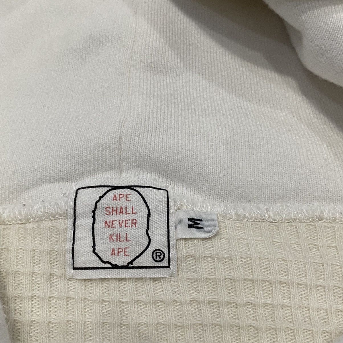 Bape Bape Waffle Back Logo Zip Hoodie Size US M / EU 48-50 / 2 - 2 Thumbnail
