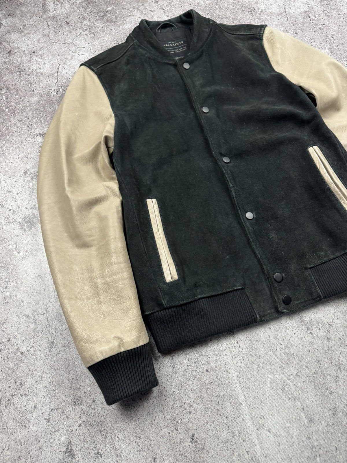 Allsaints Allsaints Suede Leather Bomber Jacket Size US M / EU 48-50 / 2 - 2 Thumbnail