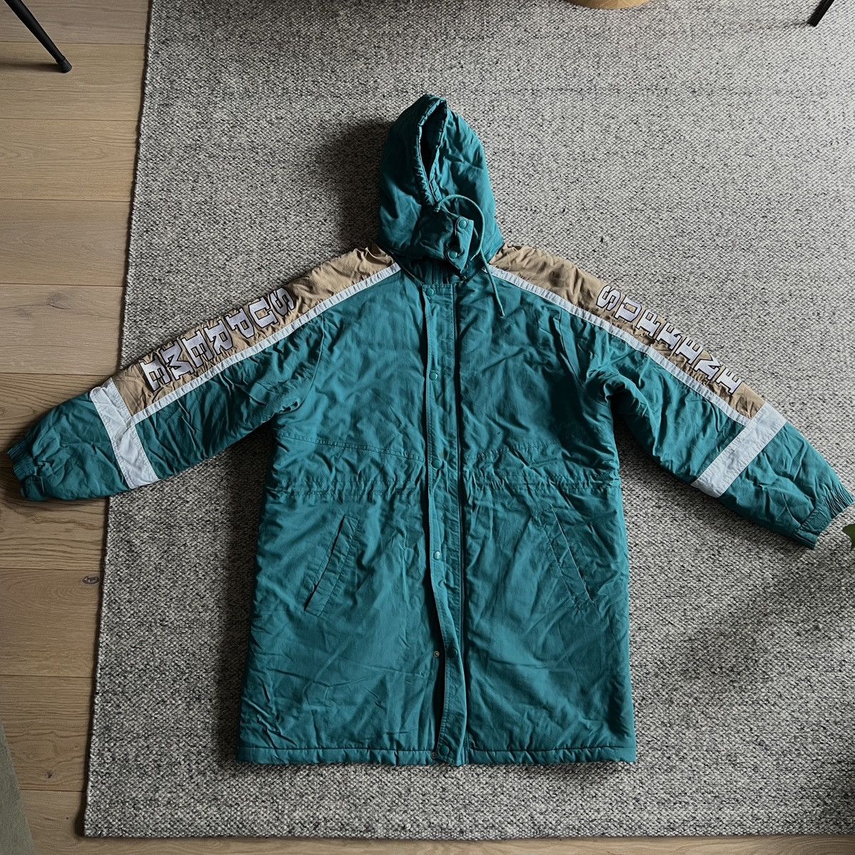 Supreme Supreme XL Men Sideline Parka Turquoise Button Hooded Jacket Size US XL / EU 56 / 4 - 2 Thumbnail