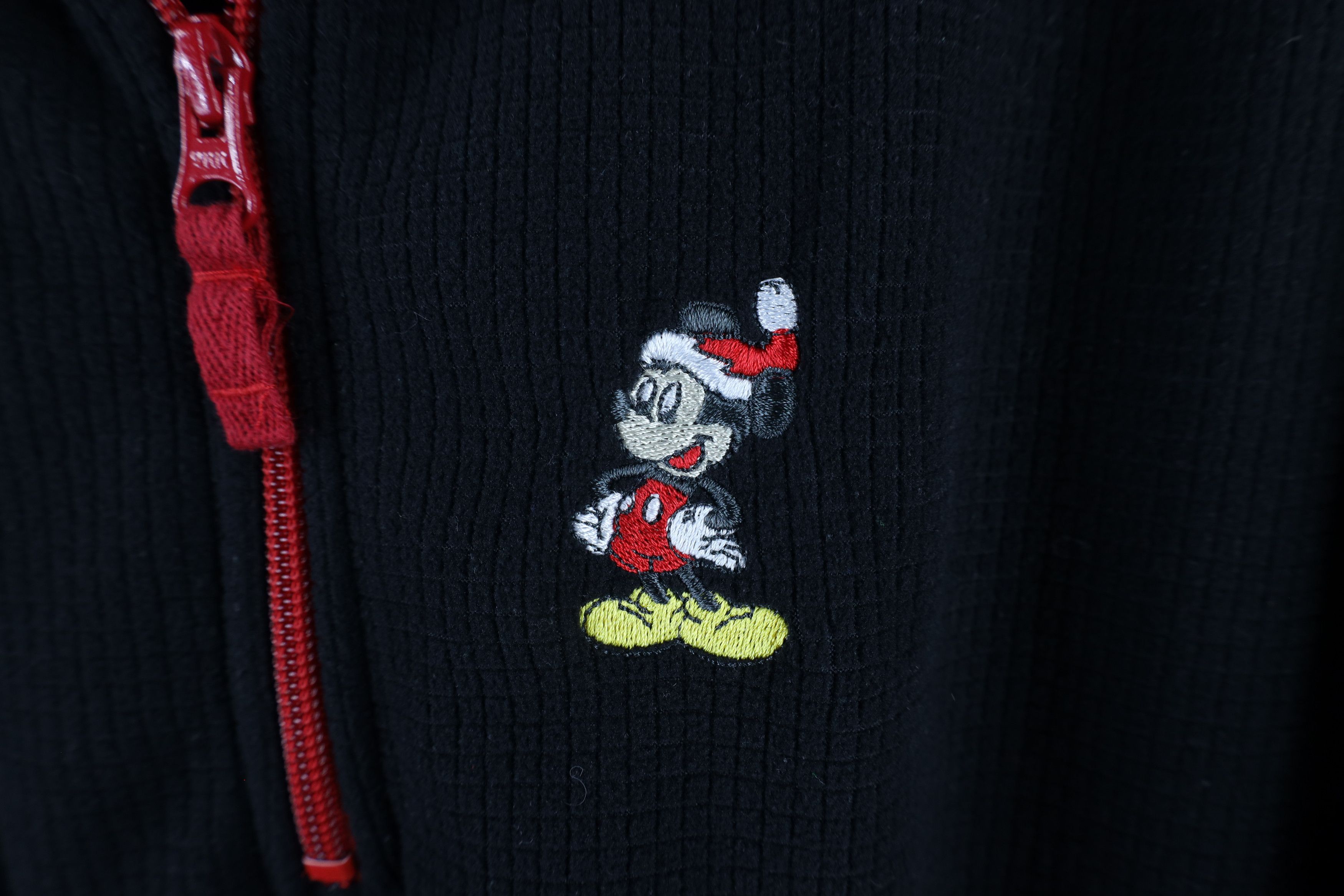 Disney × Vintage Vintage Disney Mickey Mouse Half Zip Fleece Sweater Size ONE SIZE - 4 Thumbnail