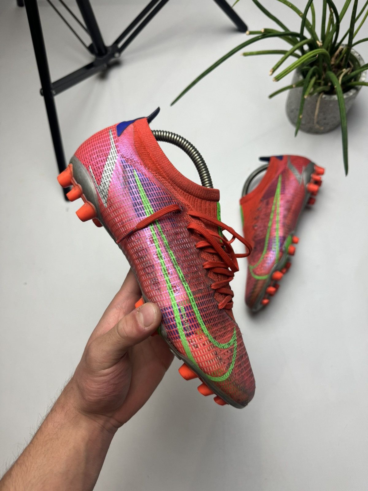Nike × Vintage Rare Nike Mercurial flyknit boots Size US 9 / EU 42 - 1 Thumbnail