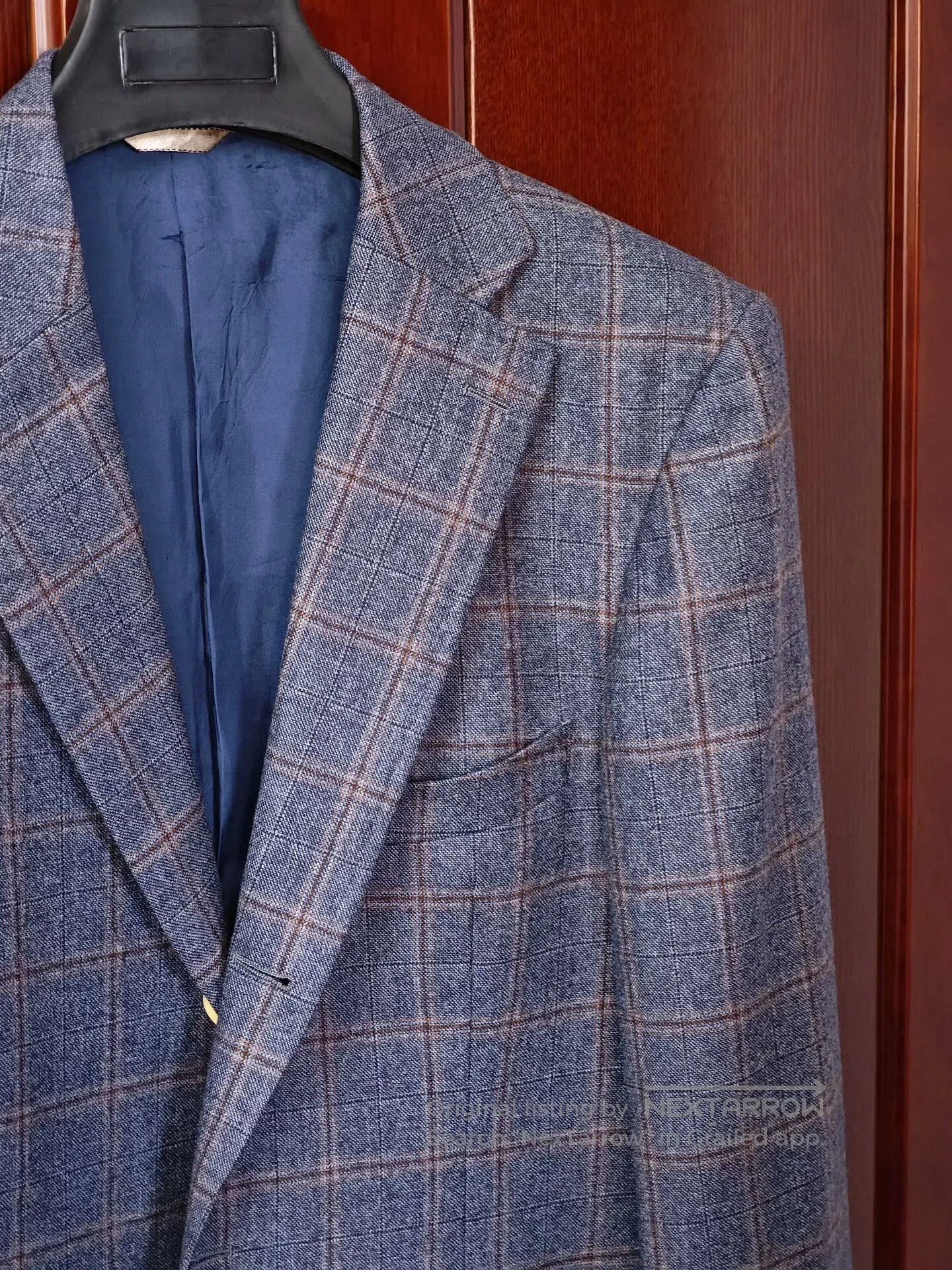 Japanese Brand Italian Wool Blazer with Check Pattern. Size US M / EU 48-50 / 2 - 2 Thumbnail