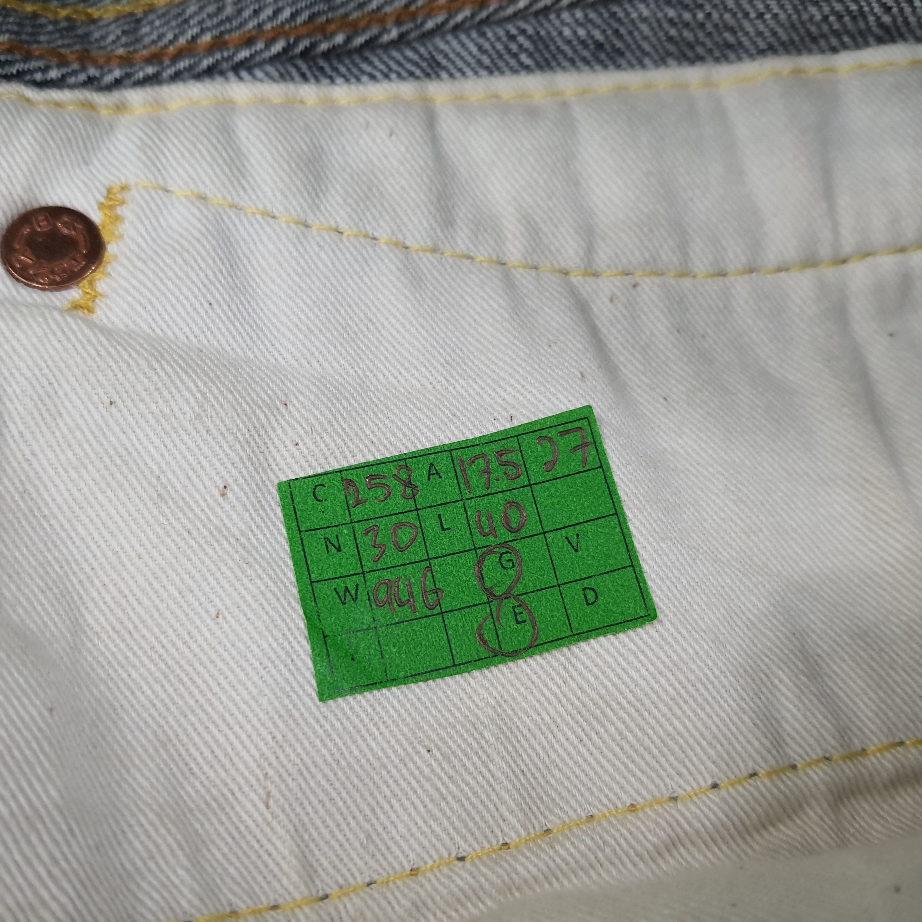 Evisu Vintage Evisu Paris Selvedge Japan Brand Jeans C258N30 Size US 37 - 8 Thumbnail