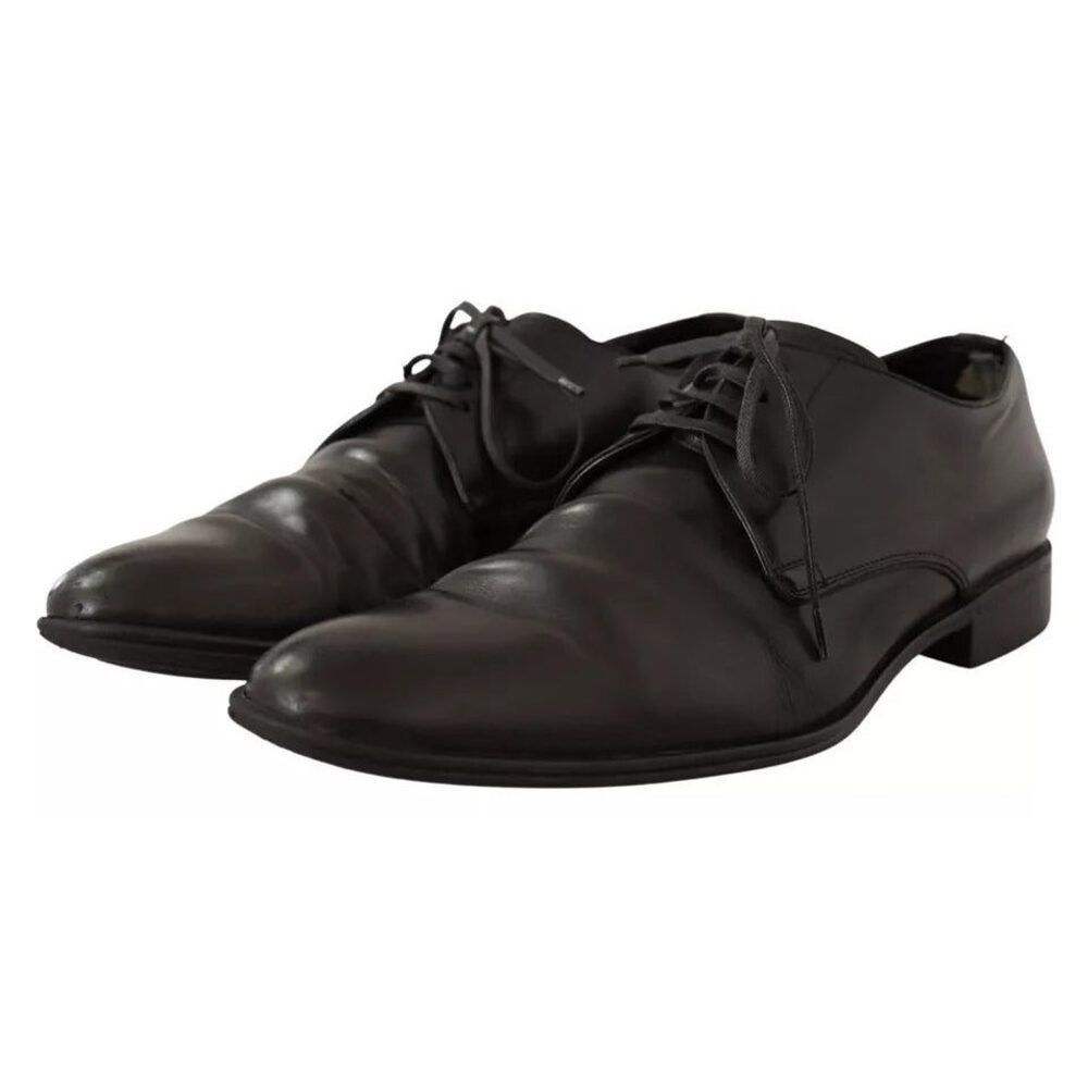 Dolce & Gabbana Dolce & Gabbana Black Leather Derby Dress Formal Shoes Size US 8 / EU 41 - 8 Thumbnail