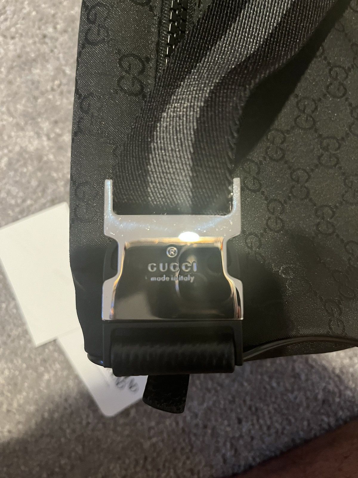 Gucci Gucci Black Nylon Waist Bag Size ONE SIZE - 4 Thumbnail