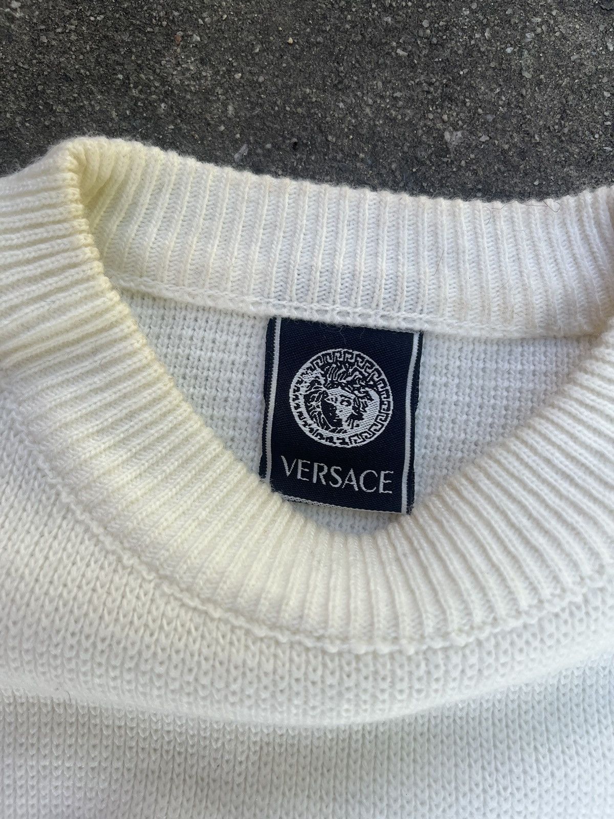 Versace versace logo crewneck sweater Size US L / EU 52-54 / 3 - 5 Thumbnail